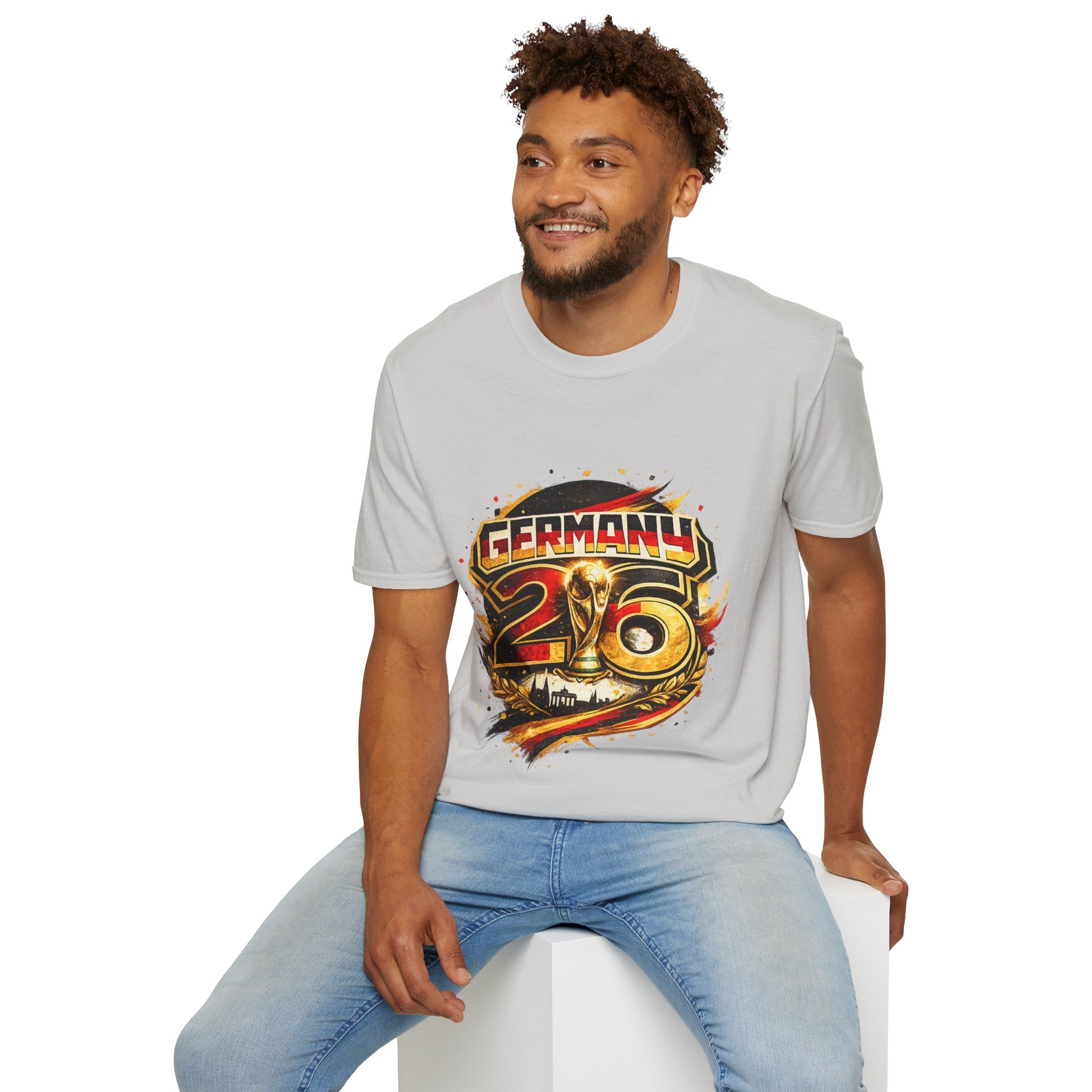 Germany 26 Skull Graphic T‑Shirt — Retro Soccer Fan Tee