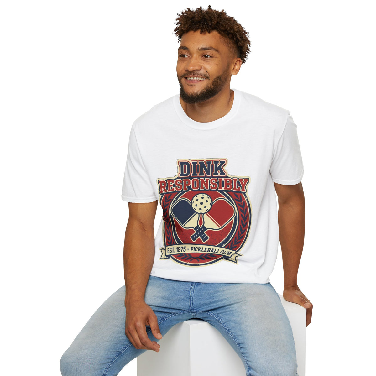 Pickleball T‑Shirt — "Dink Responsibly" Vintage Pickleball Club Tee
