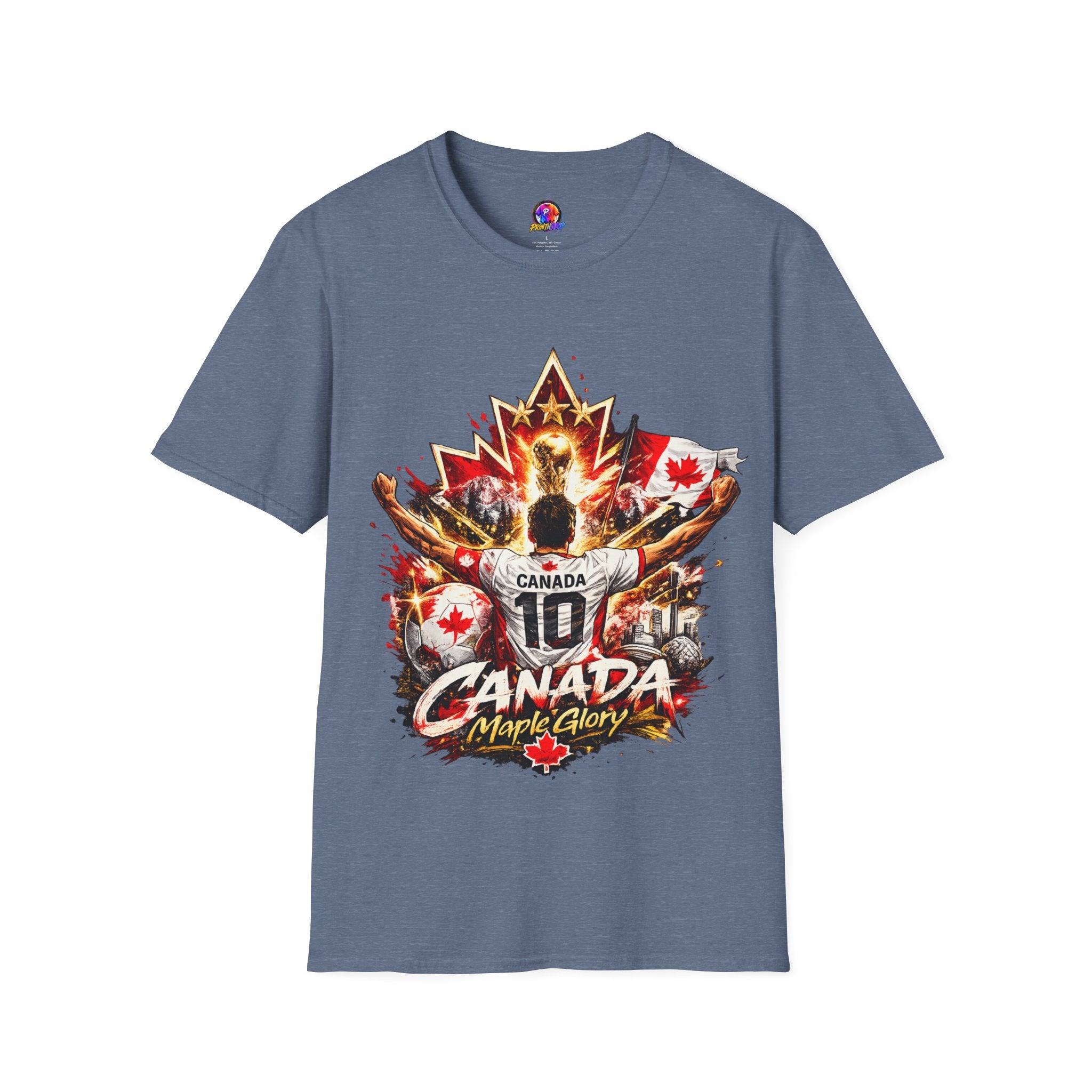 Canada Maple Glory T‑Shirt — Vintage Canadian Maple Leaf Graphic Tee