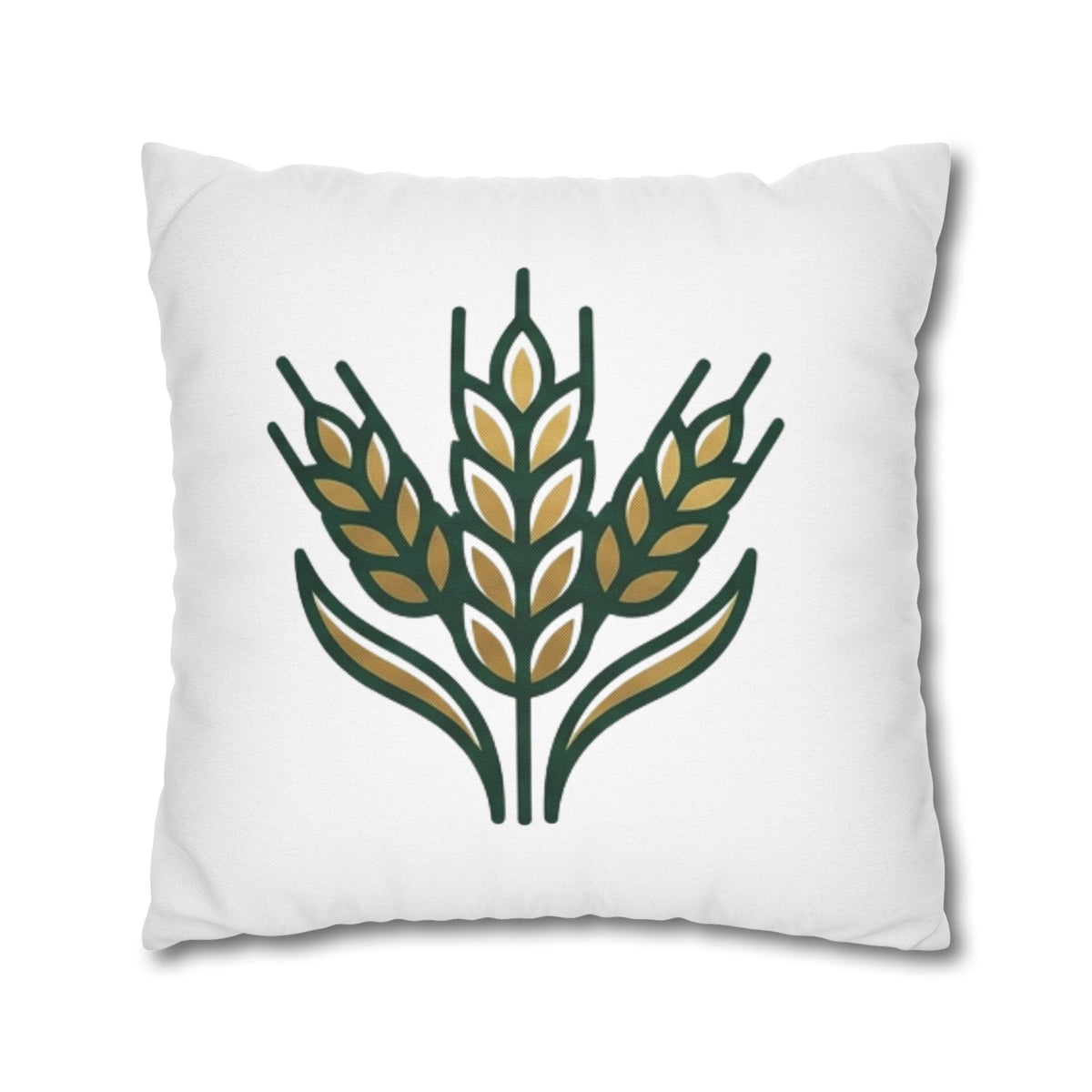 Virgo Wheat Meadow Decorative Pillowcase — Farmhouse Grain Throw Pillow Cover