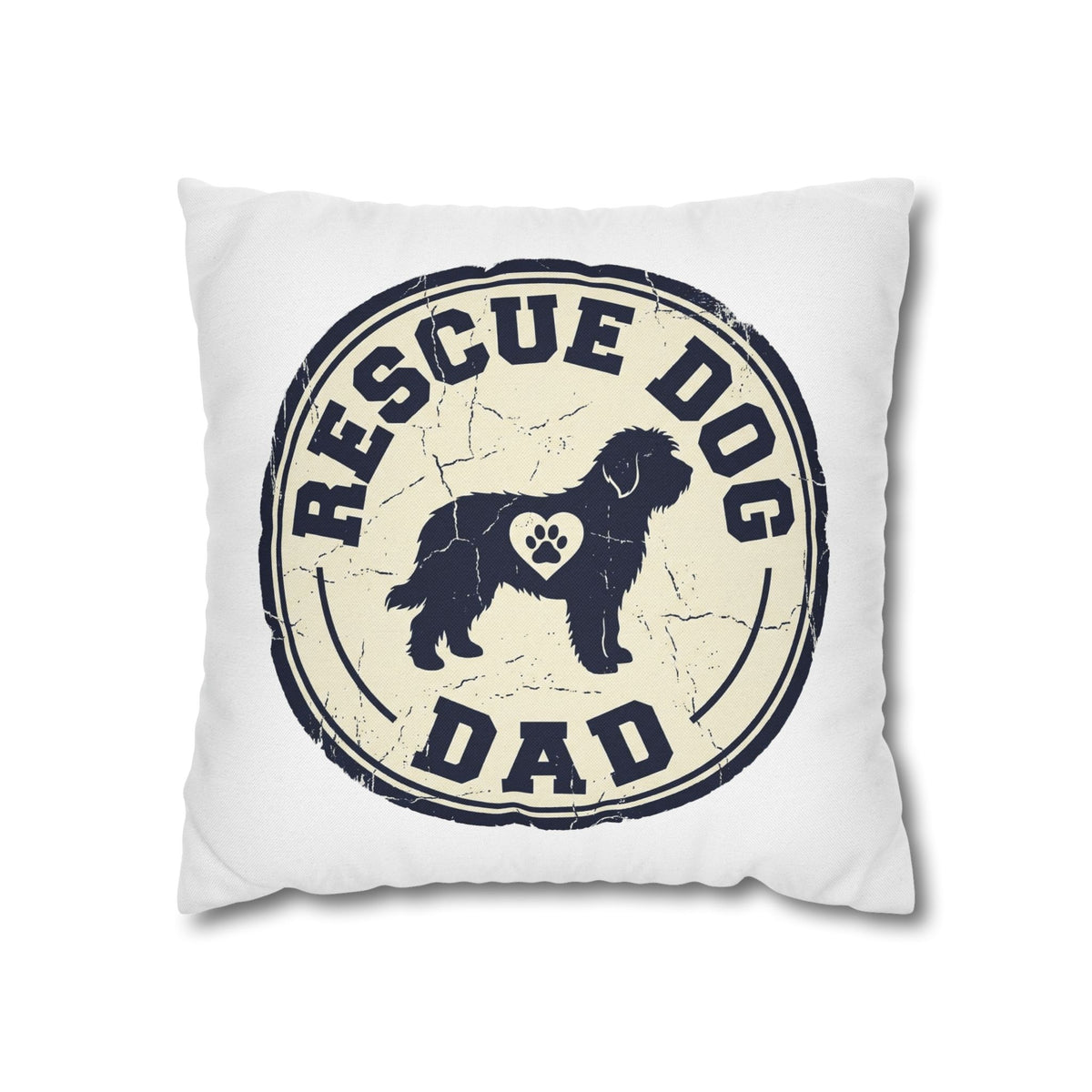 Funny Rescue Dog Dad Pillowcase