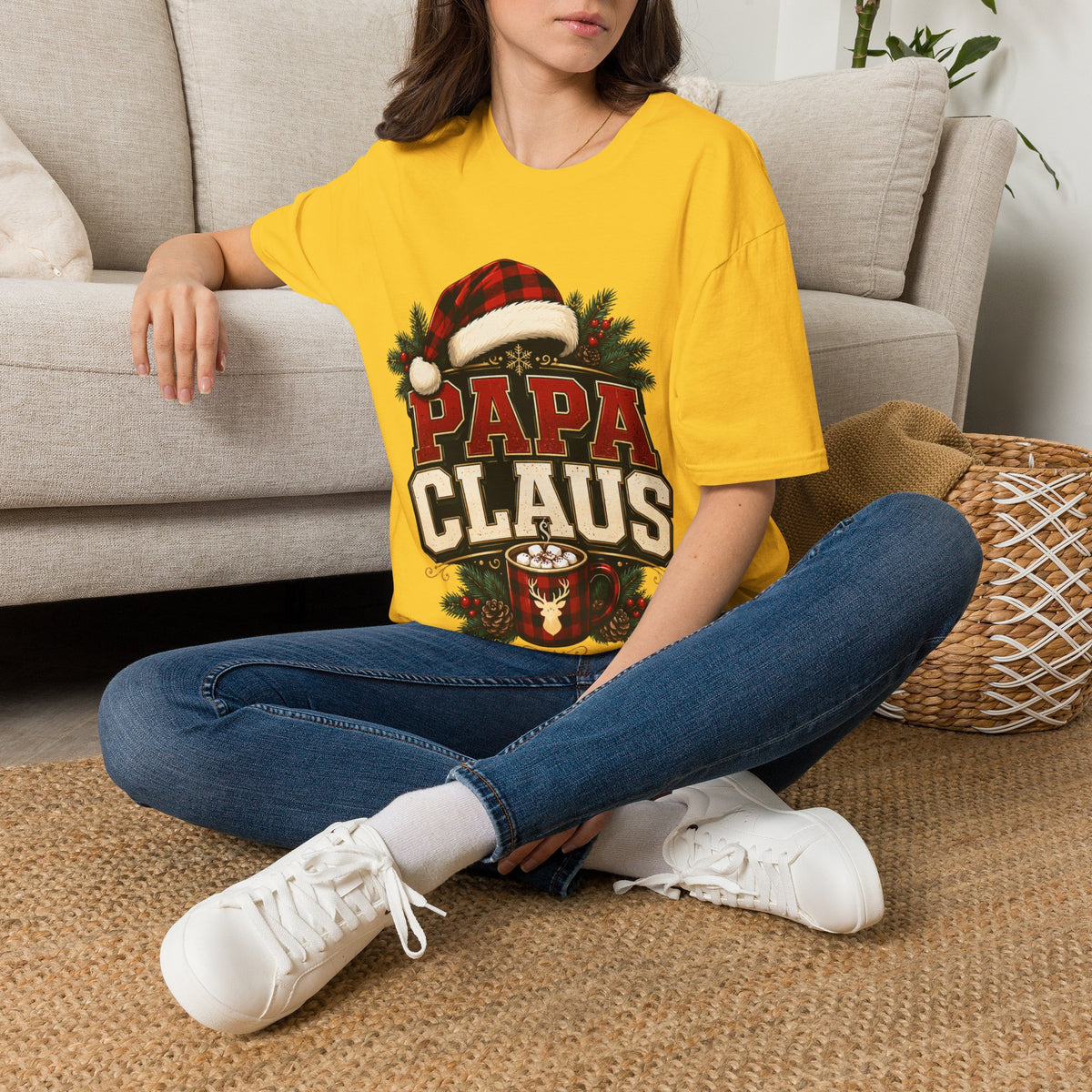 Papa Claus T-Shirt — Festive Holiday Dad Christmas Tee