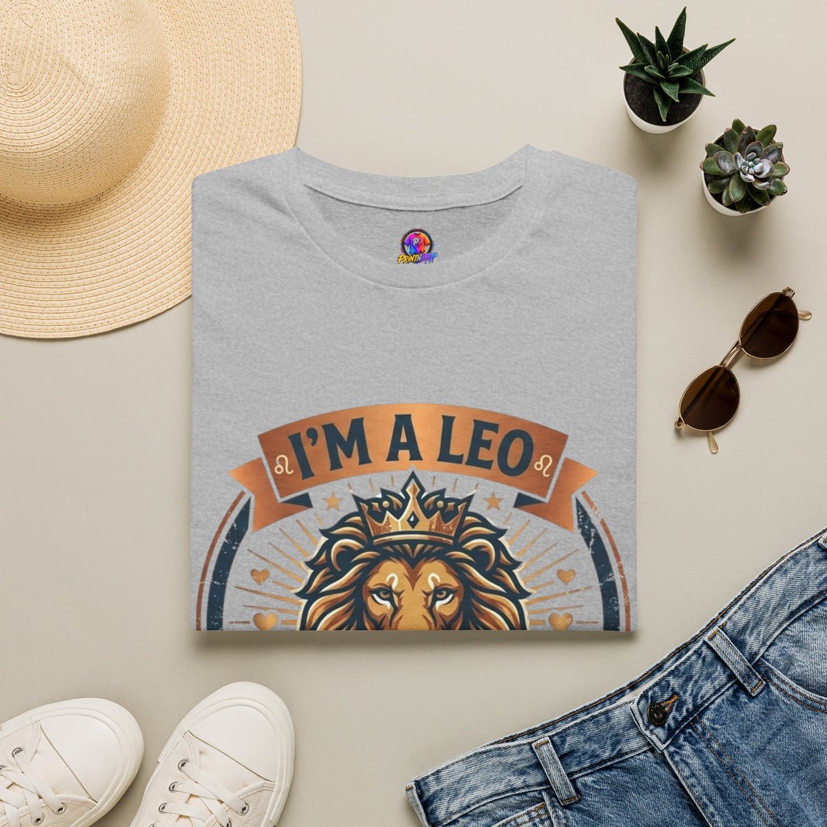 Leo Zodiac T-Shirt — "I’m a Leo: Big Heart, Bigger Attitude"