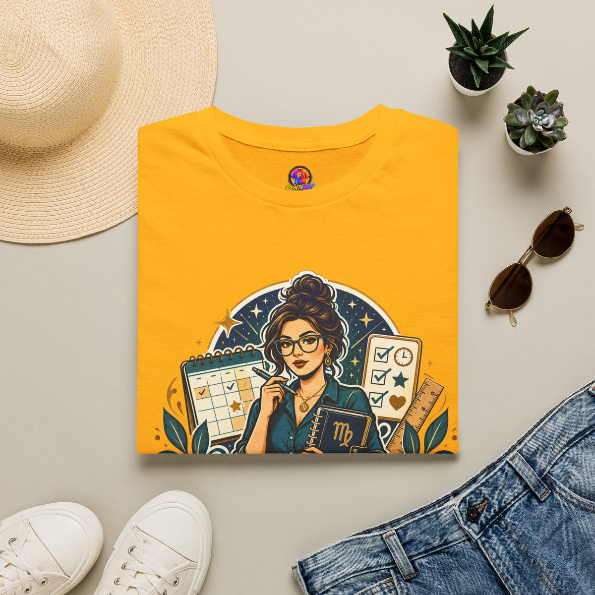 Virgo Planner T-Shirt — “Relax I Already Made A Plan For That” Astrological Tee