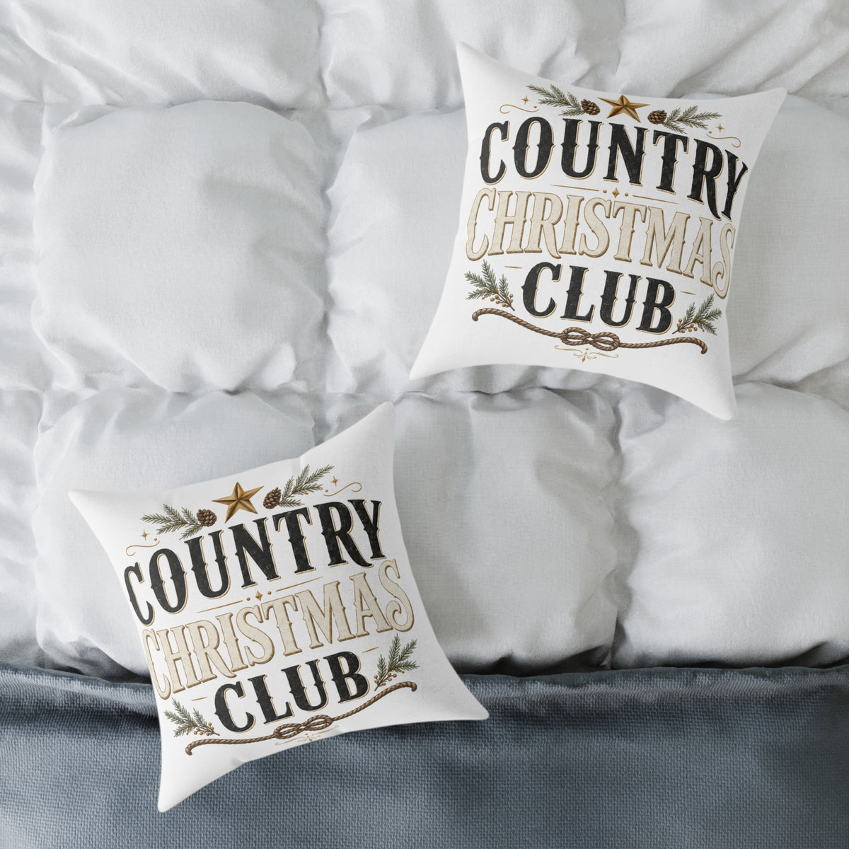Country Christmas Club Pillow