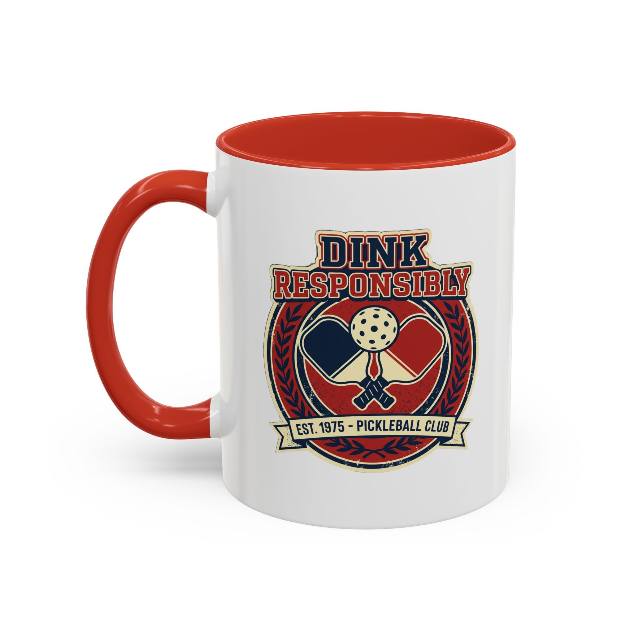 Funny Pickleball Coffee Mug - "Dink Responsibly" Accent Mug