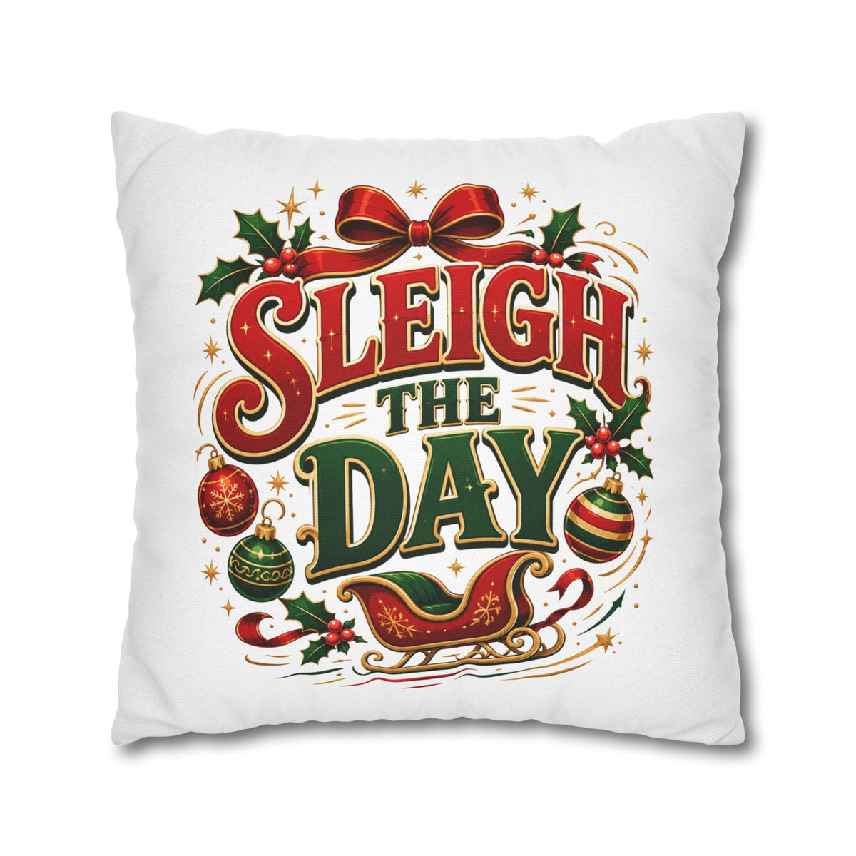 Christmas Sleigh the Day Christmas Pillowcase