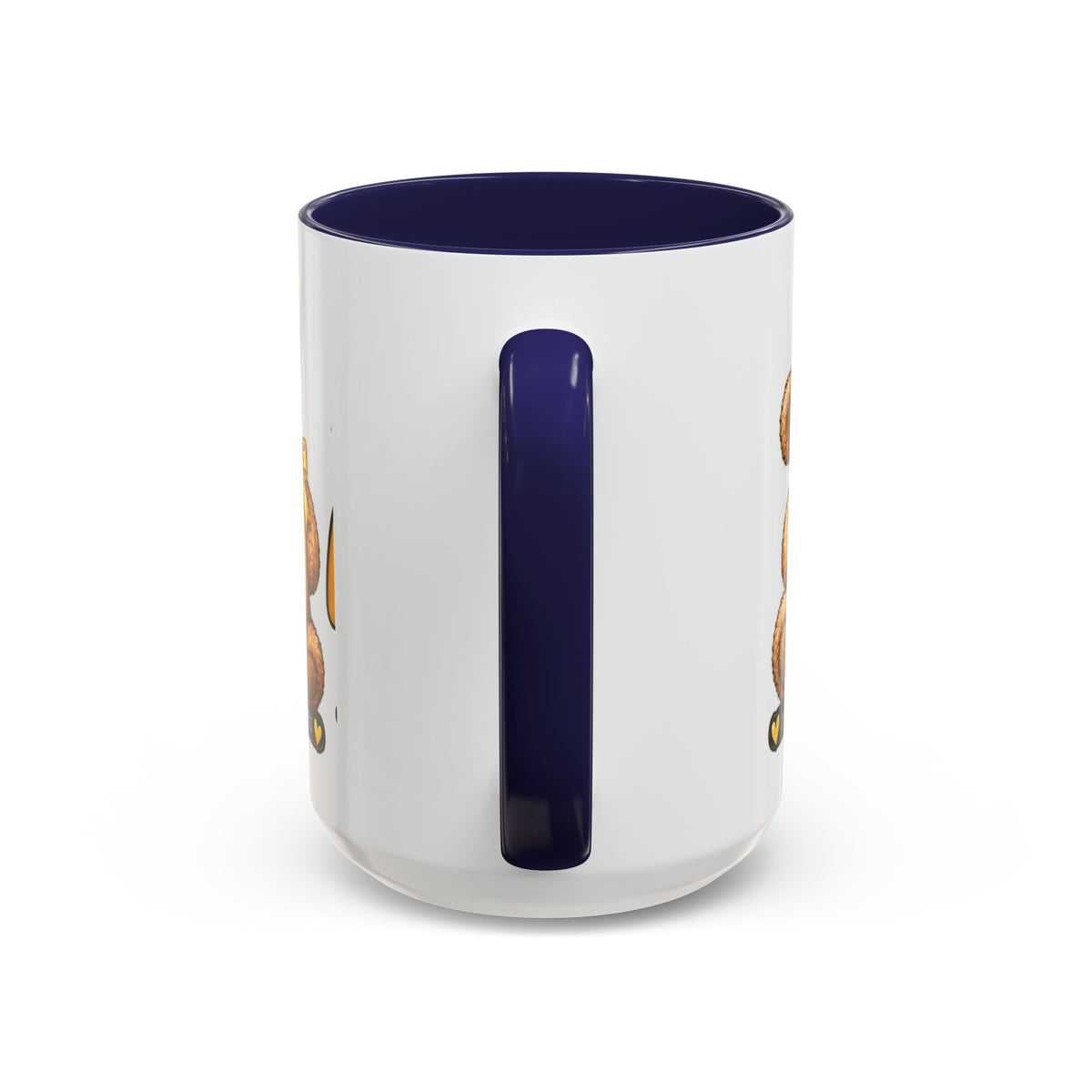 Gold Ribbon Teddy Bear Childhood Cancer Awareness Accent Mug (11/15oz)