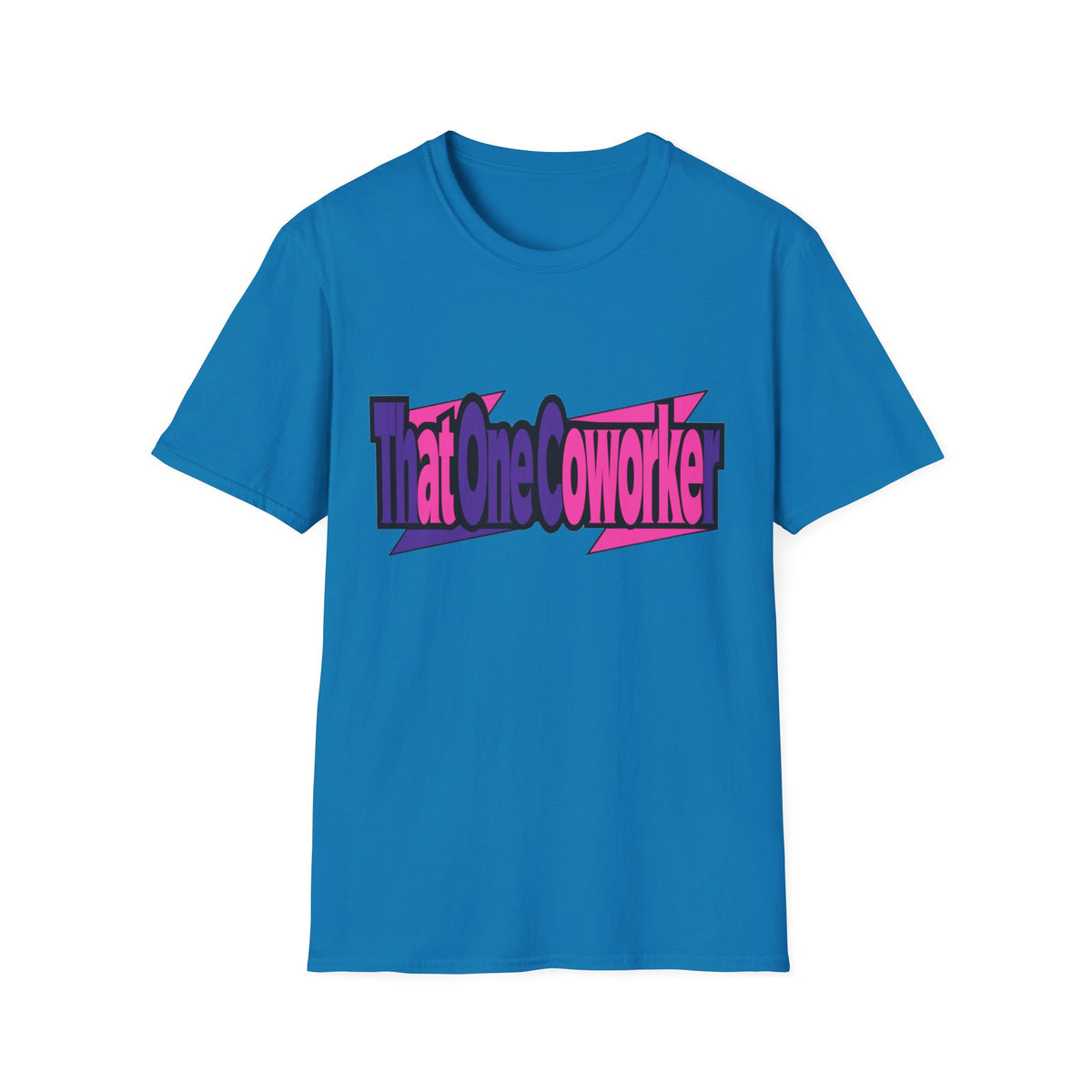 T-Shirt — Retro Pink & Purple 'That One Coworker' Graphic Tee - Trending Now - August 2026