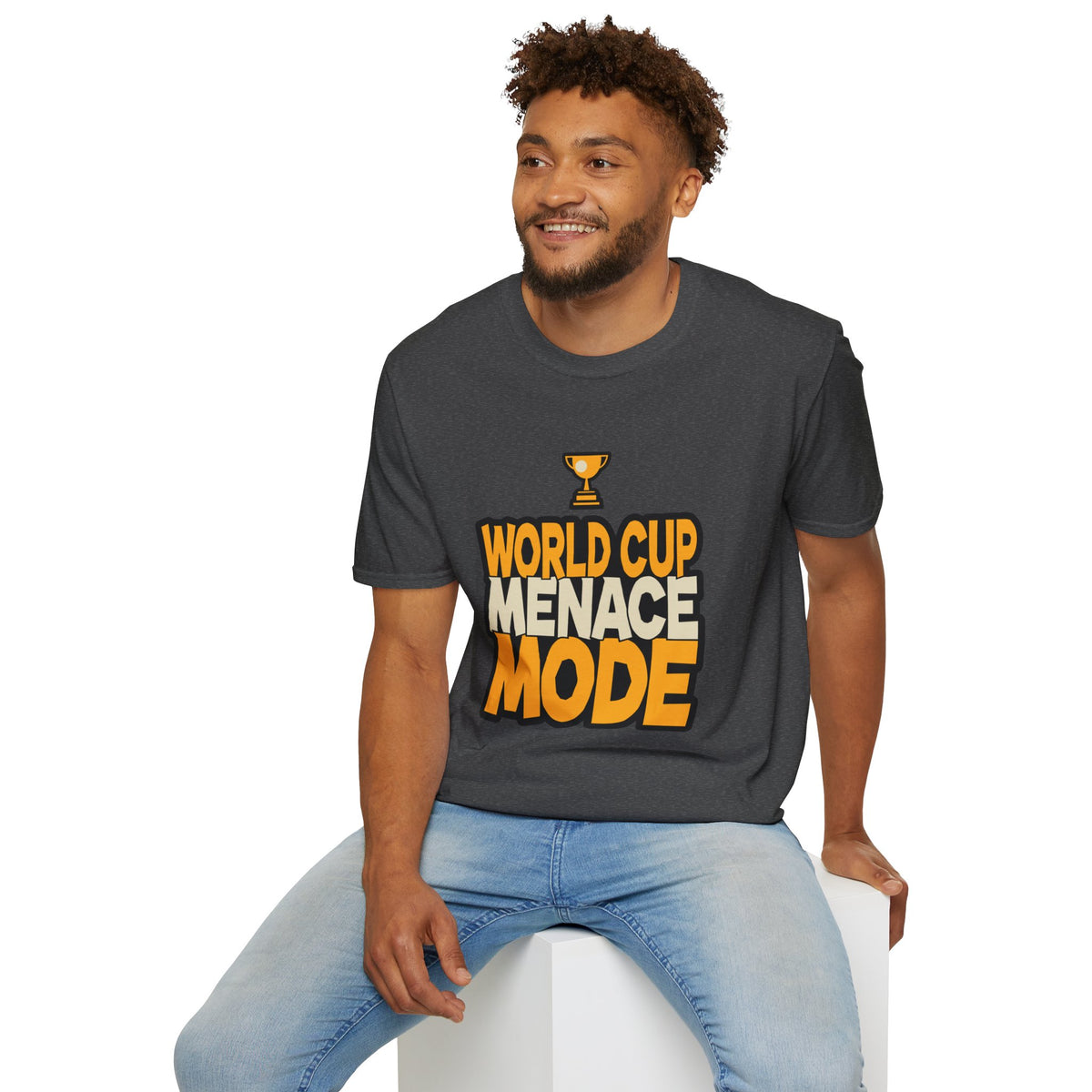 World Cup Menace Mode T-Shirt — Funny Soccer Fan Tee with Trophy Graphic - Trending Now - August 2026