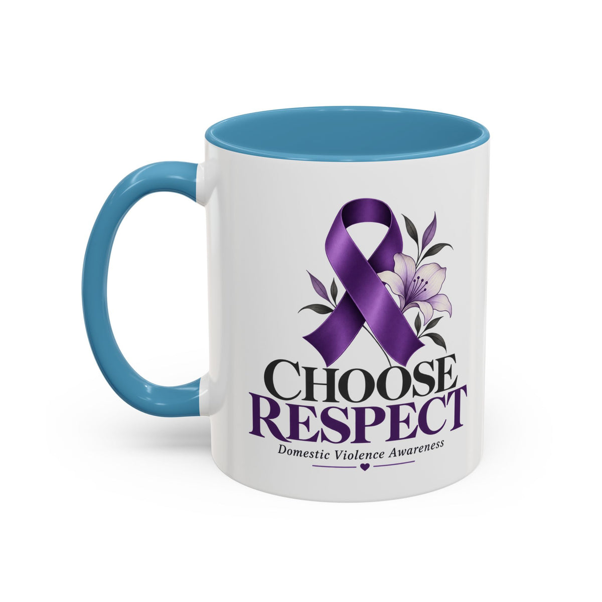Choose Respect - Domestic Violence Awareness Coffee Mug (Accent, 11/15oz)
