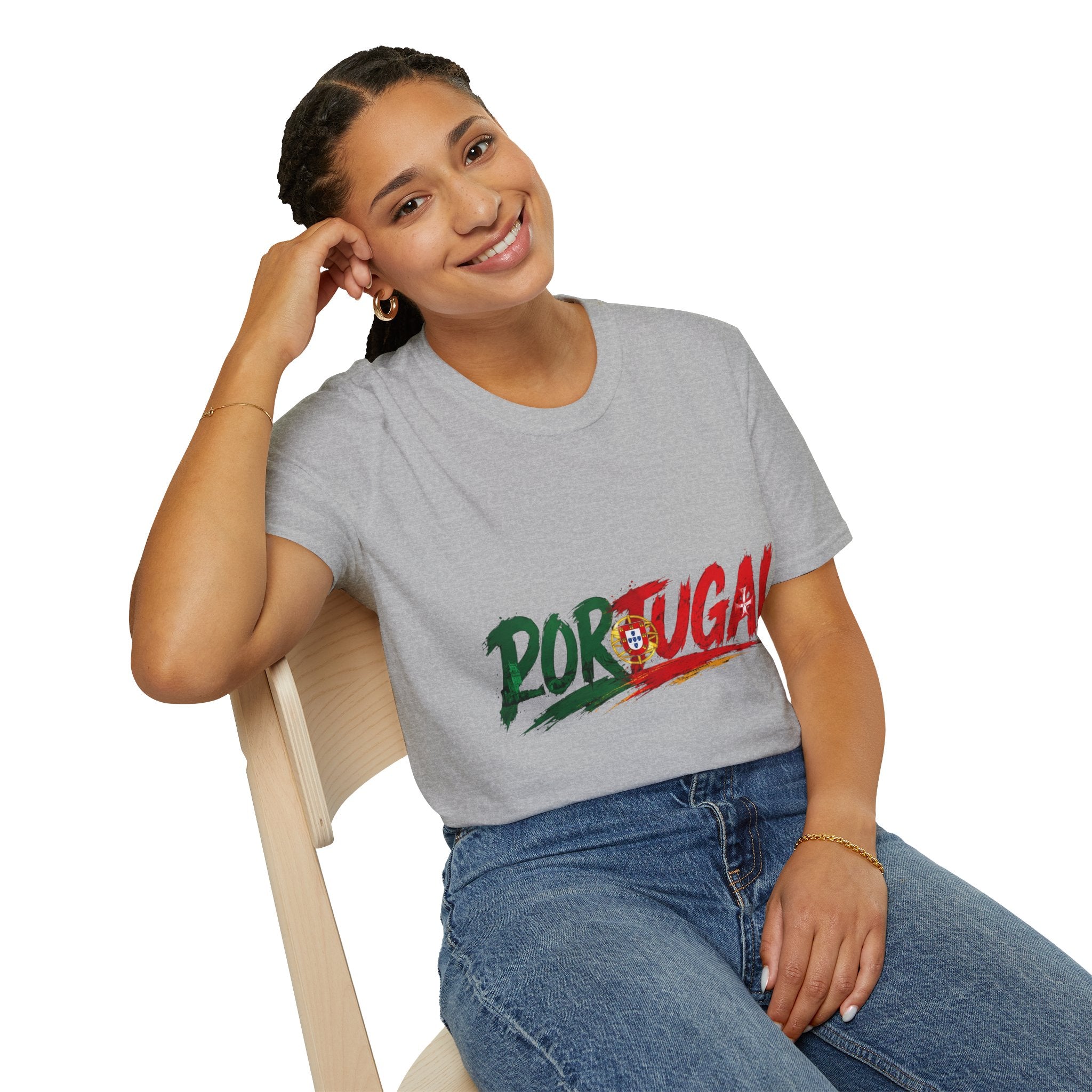 Portugal Flag Script T-Shirt — Portuguese Pride Tee