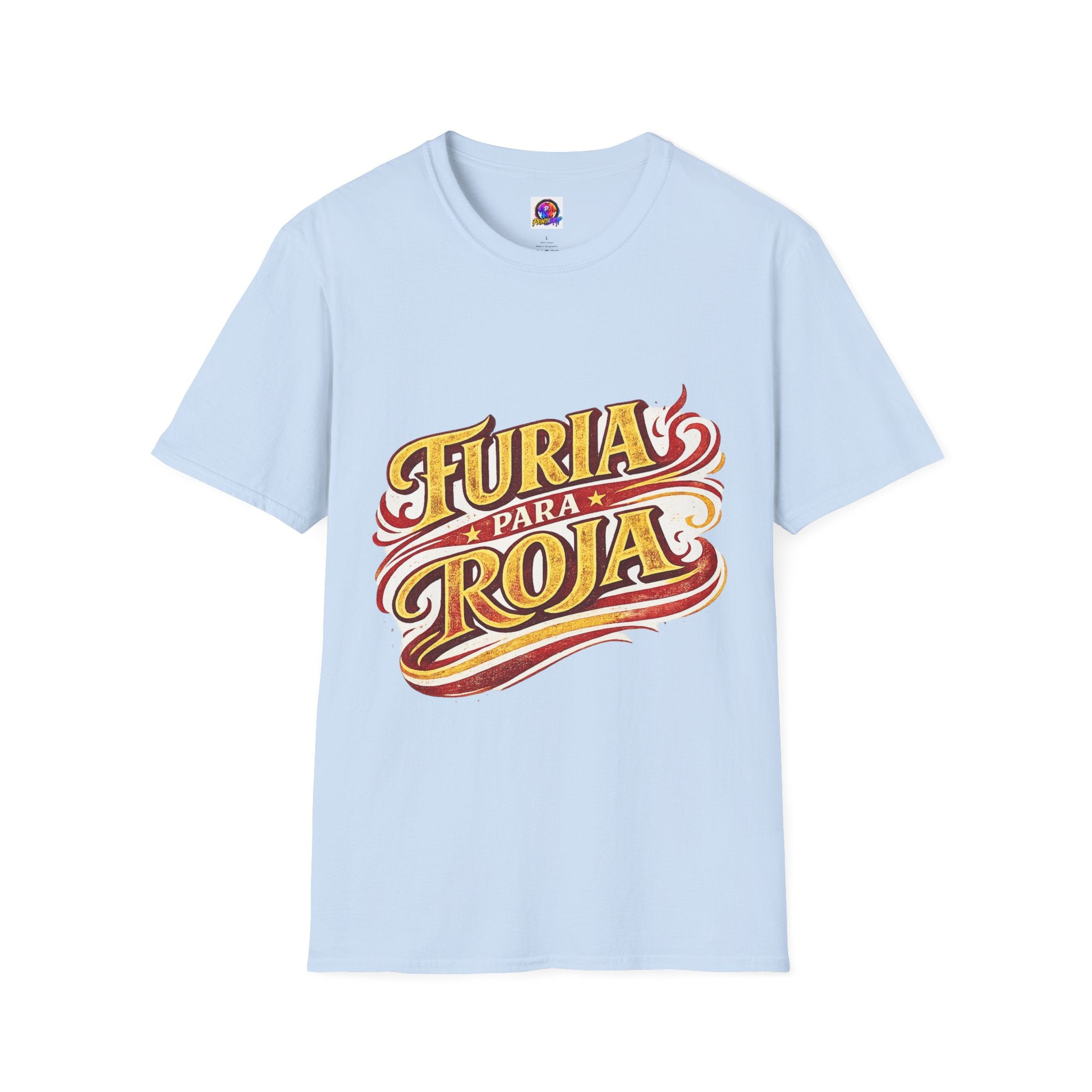 Spain Furia Para Roja T-Shirt — Vintage Flame Spanish Pride Soccer Tee