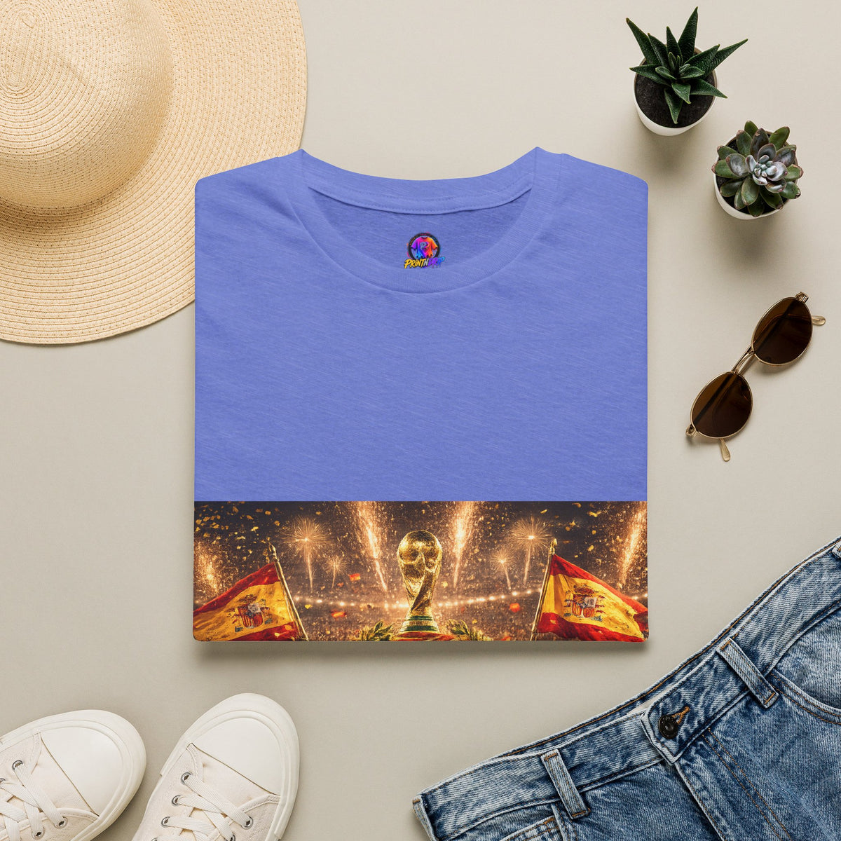 World Cup Champions T-Shirt — Spanish Football Victory Design