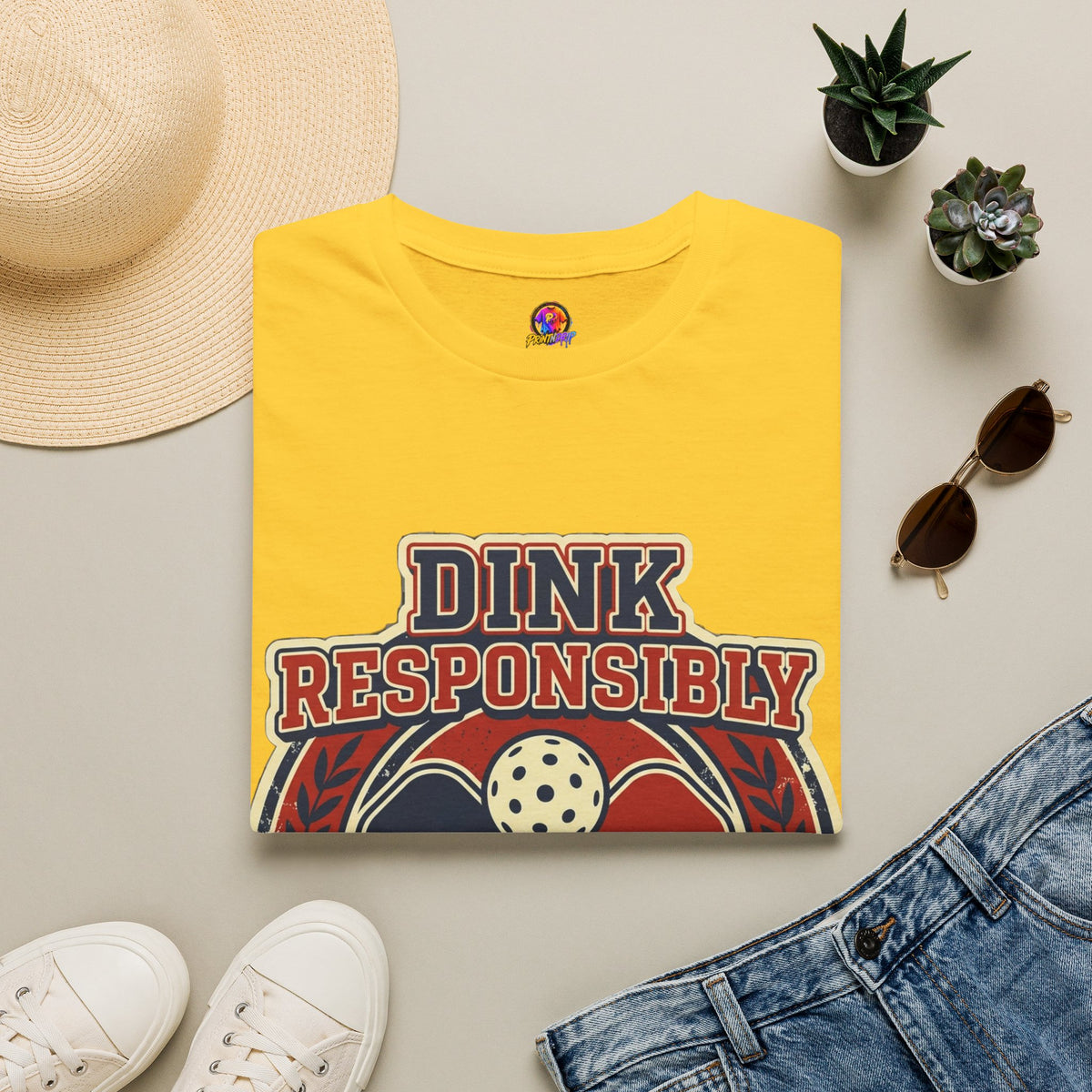 Pickleball T‑Shirt — "Dink Responsibly" Vintage Pickleball Club Tee