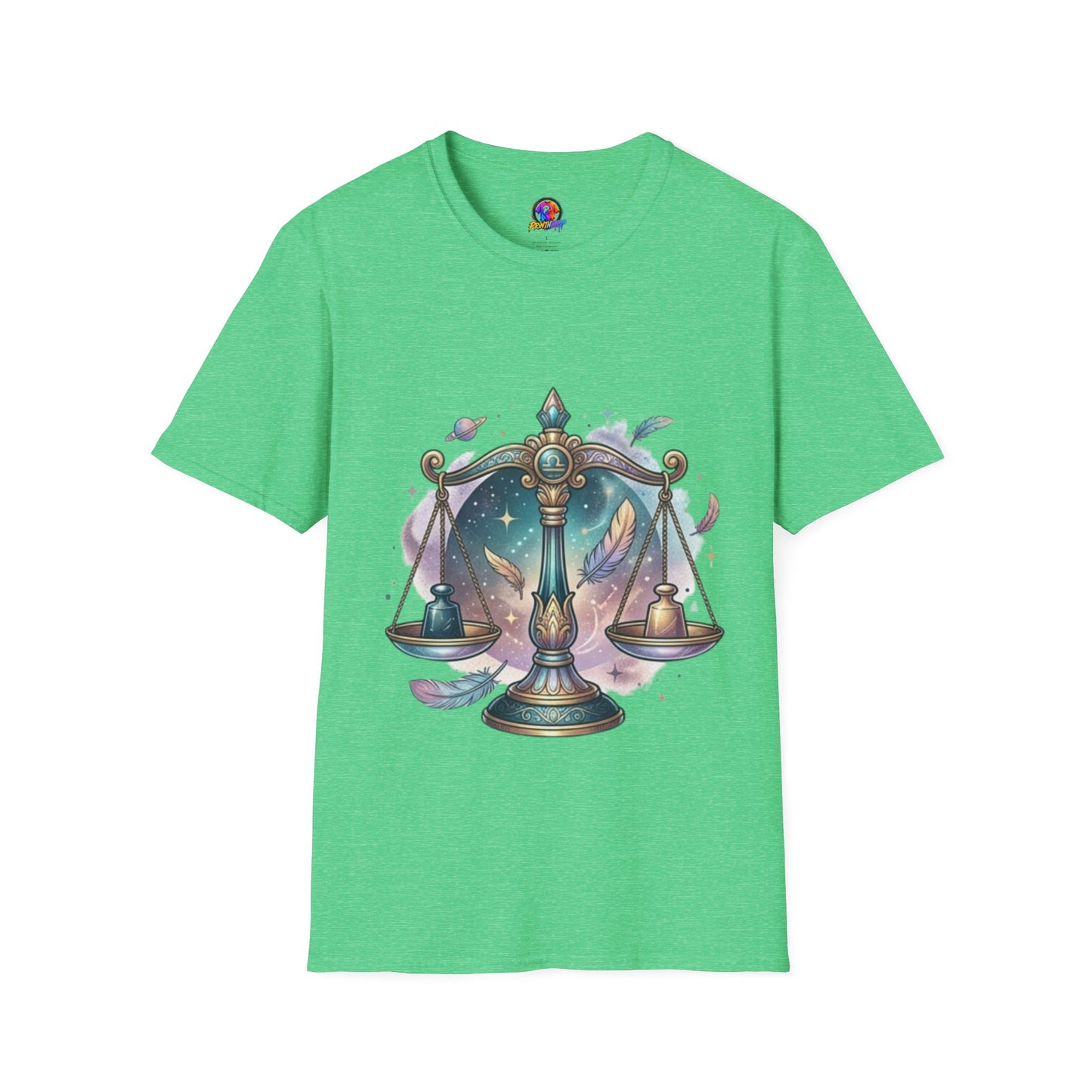 Libra Scales Zodiac T-Shirt — Celestial Astrology Graphic Tee
