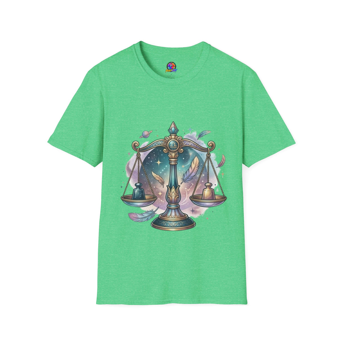 Libra Scales Zodiac T-Shirt — Celestial Astrology Graphic Tee