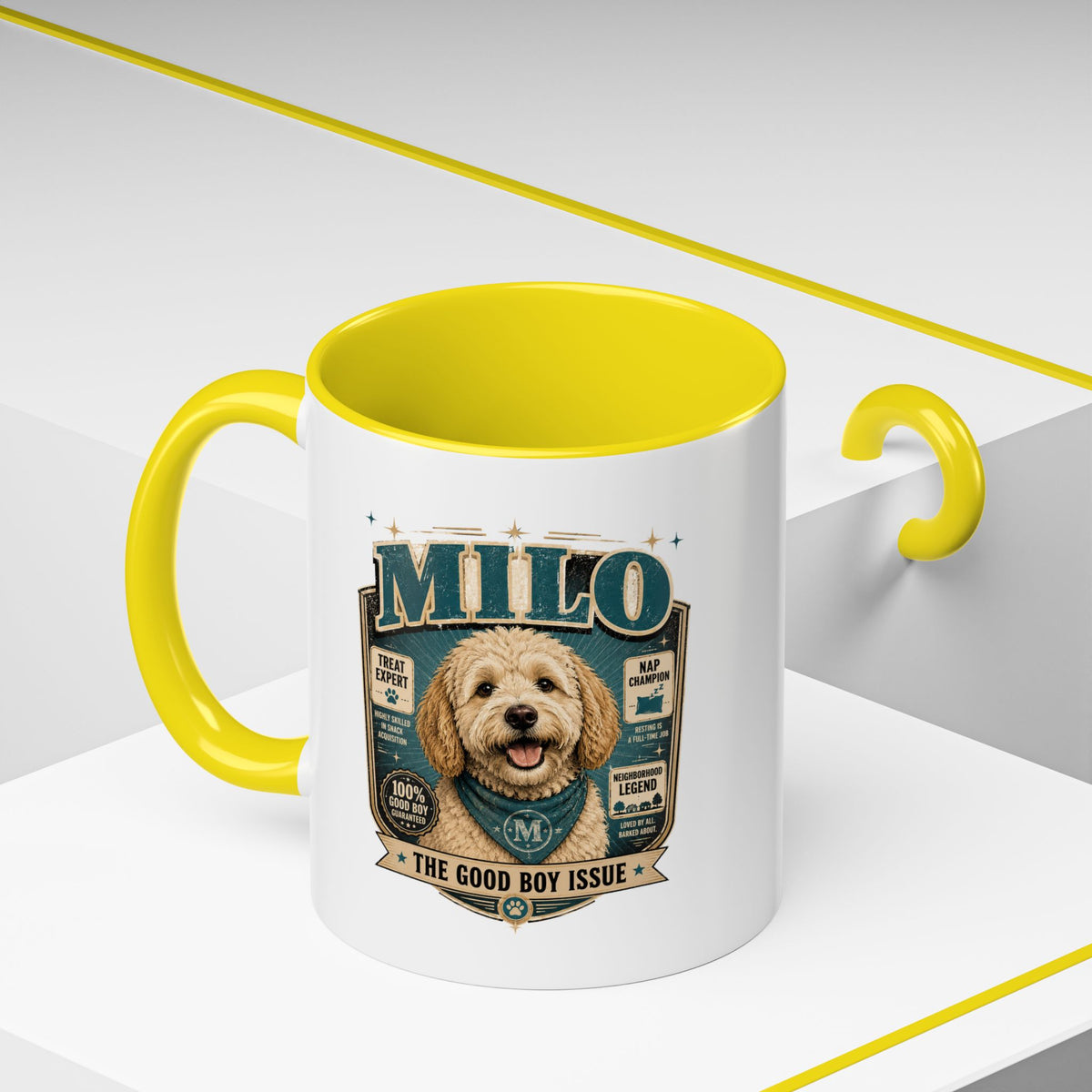 Milo Bailey Dog Dad Mom Accent Coffee Mug