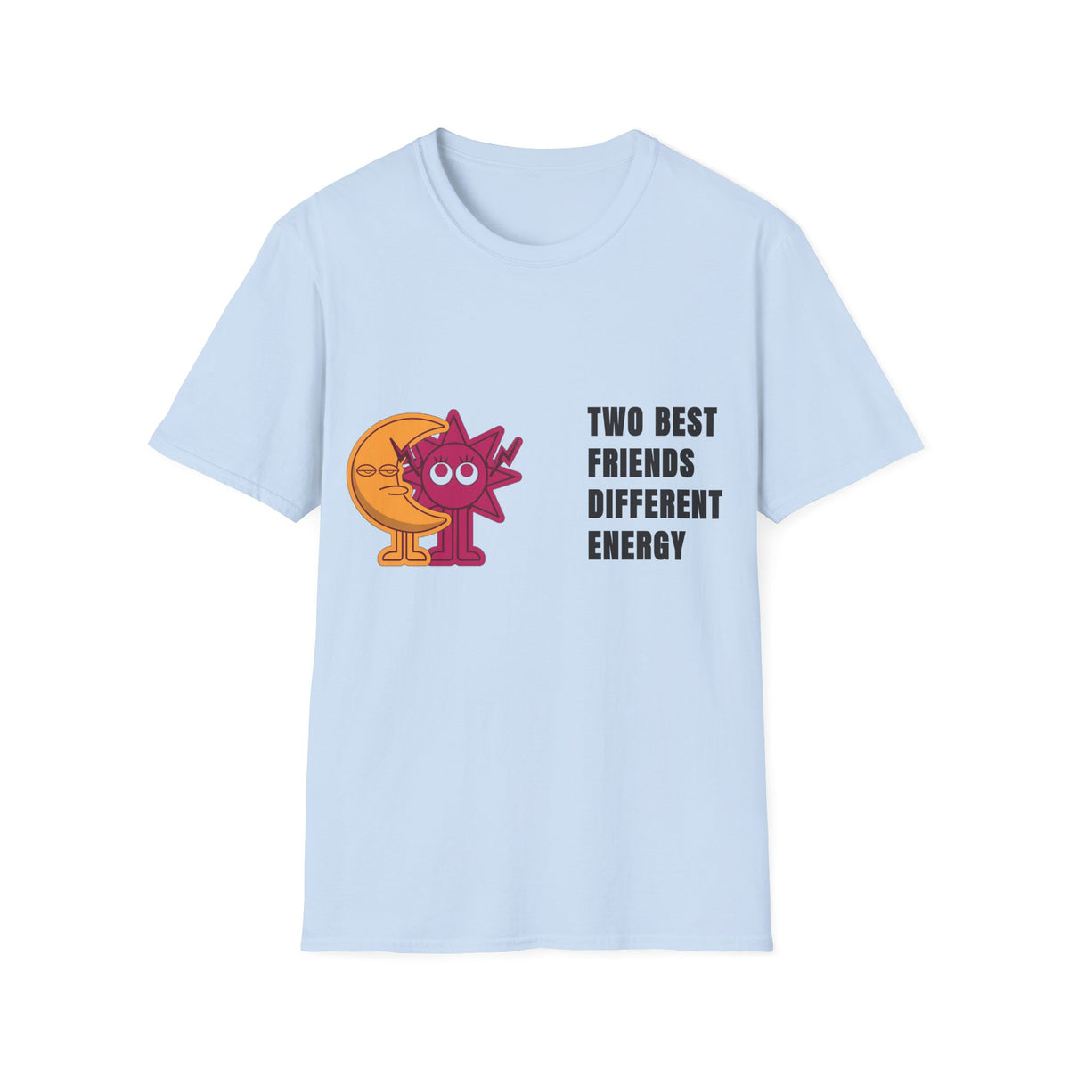 Two Best Friends Different Energy T-Shirt — Cute Cartoon Cat Duo Tee - Trending Now - September 2026