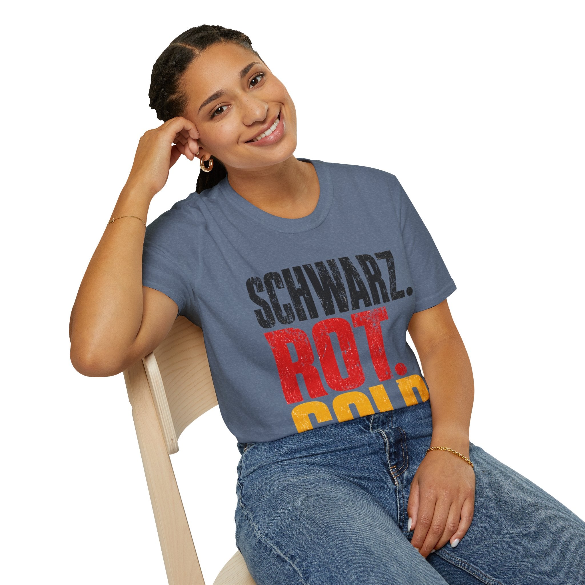 Germany Schwarz Rot Gold T-Shirt — German Flag Pride Graphic Tee