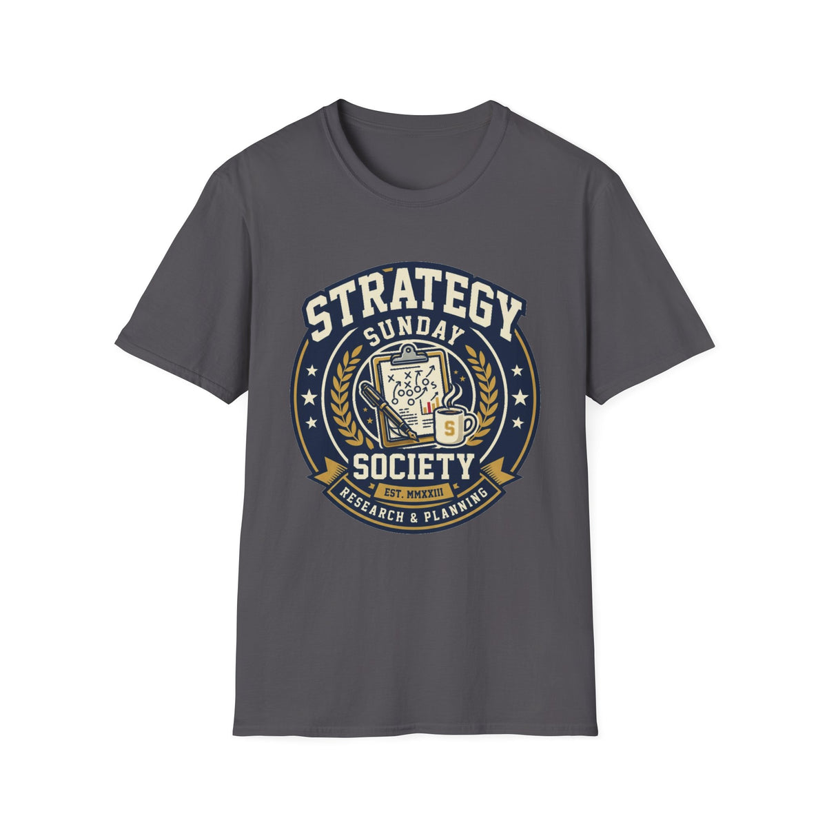 Strategy Society Sunday T‑Shirt — Retro Emblem Gaming / Strategy Club Tee - Trending Now - August 2026
