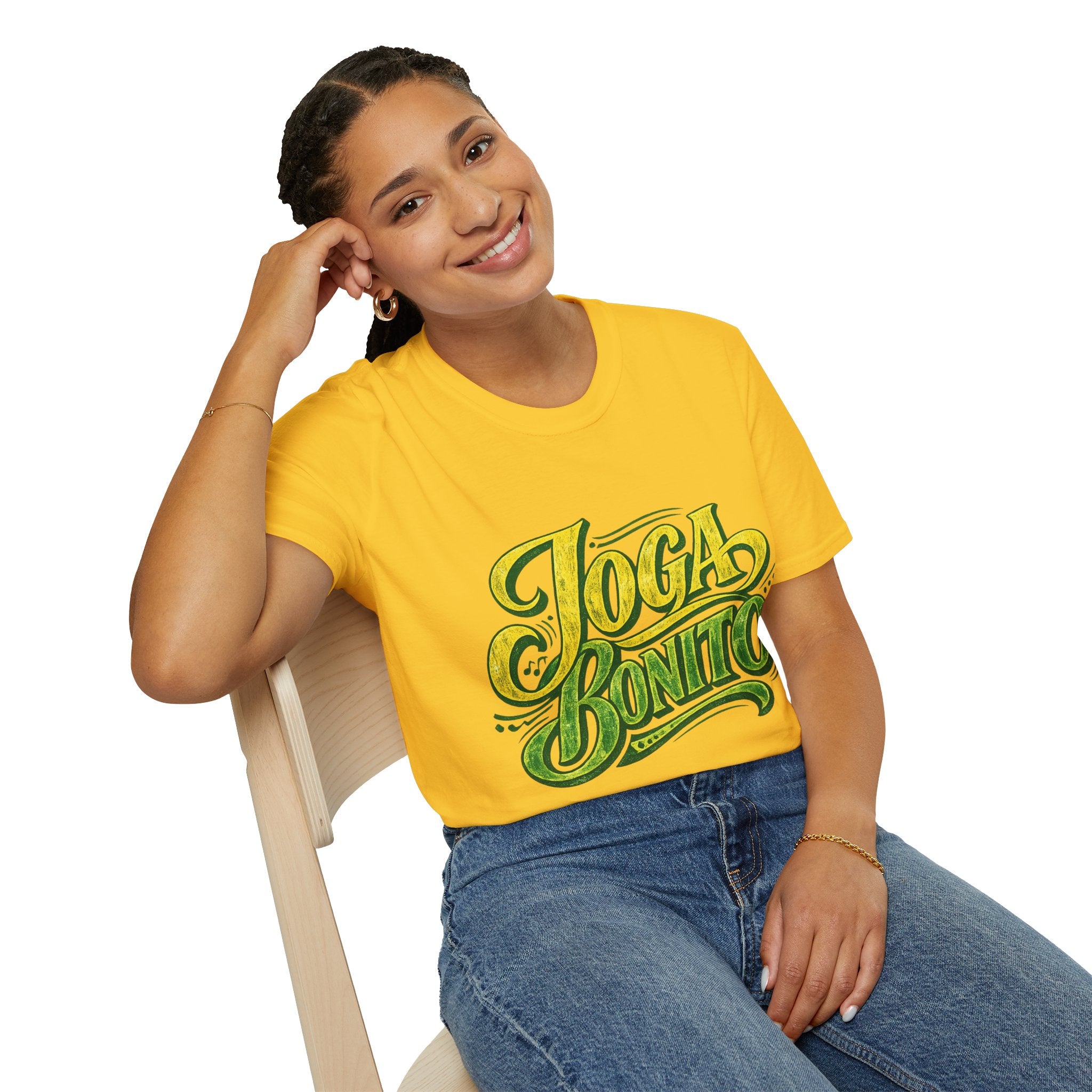 Brazil T-Shirt — 'Joga Bonito' Vintage Soccer Script Tee