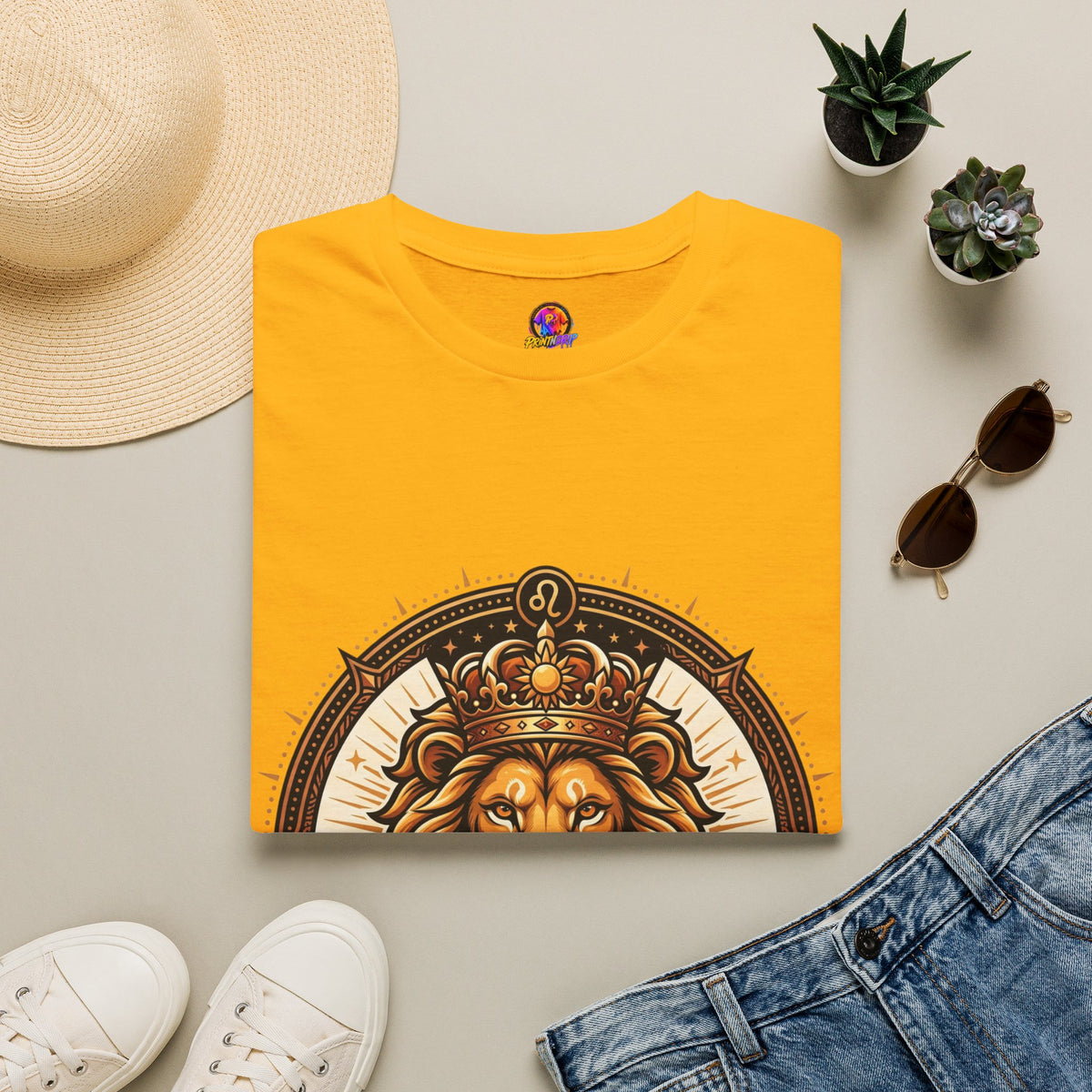 Leo Zodiac Lion T-Shirt — "Confidence Comes Naturally, I'm a Leo" Astrology Tee