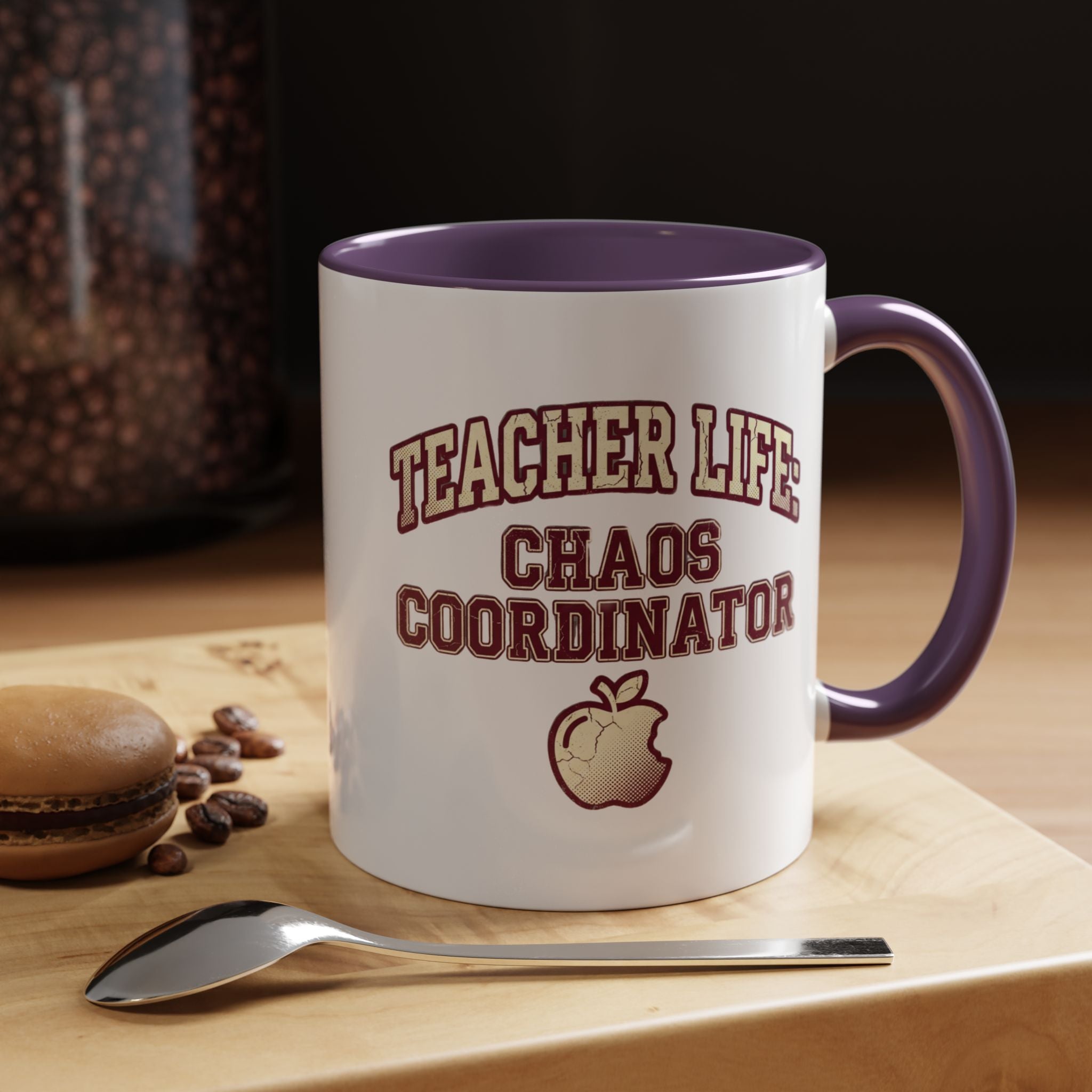 Funny Teacher Life Chaos Coordinator Coffee Mug — Accent Mug