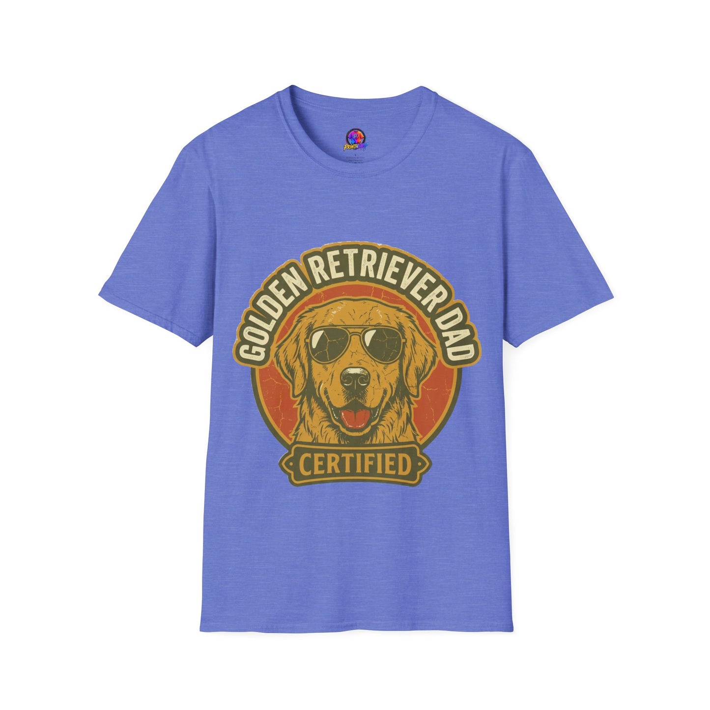 Golden Retriever Dad T-Shirt — Certified Retro Dog Dad Tee
