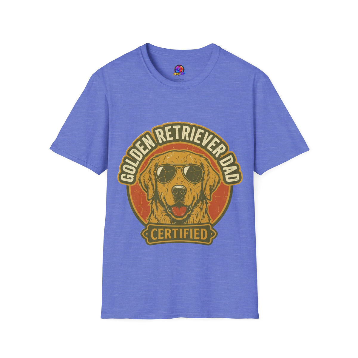Golden Retriever Dad T-Shirt — Certified Retro Dog Dad Tee