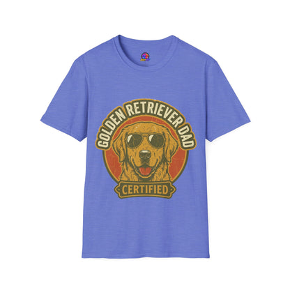 Golden Retriever Dad T-Shirt — Certified Retro Dog Dad Tee