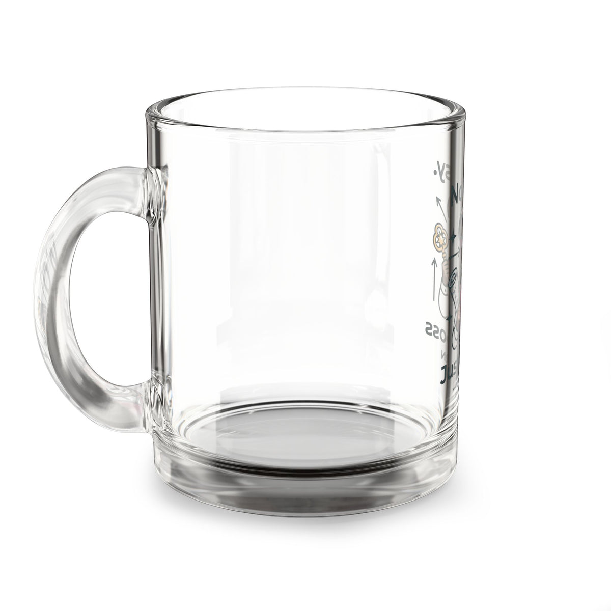 Capricorn Glass Mug — "Not Bossy. Just the Boss" 10oz Zodiac Coffee Cup