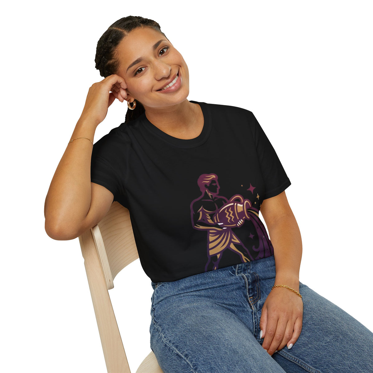 Aquarius Zodiac T-Shirt — Water Bearer Astrology Tee