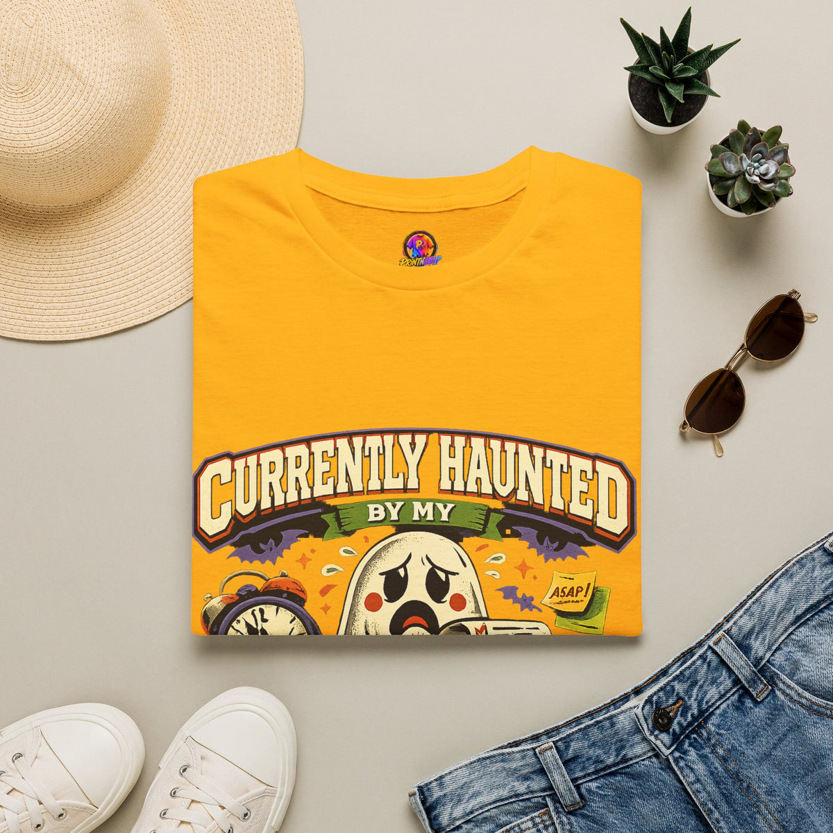 Halloween Currently Haunted Unisex Softstyle T-Shirt