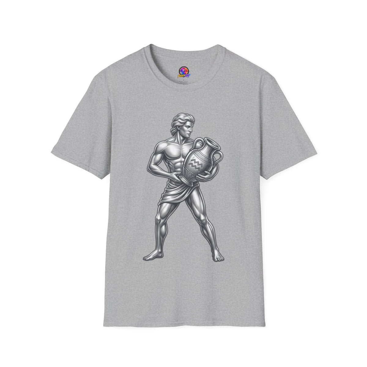 Aquarius Zodiac T-Shirt — Mythic Water Bearer Astrology Tee