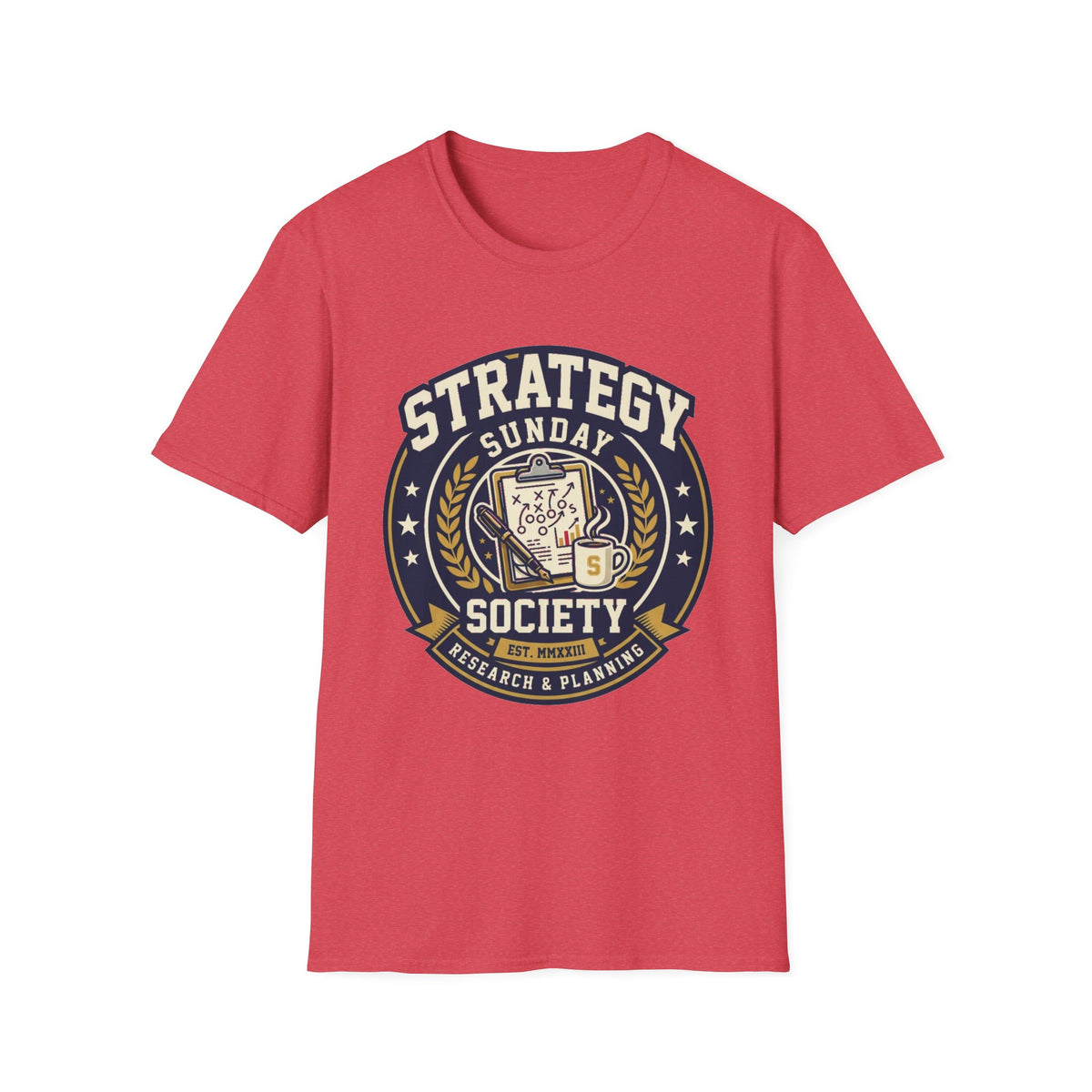 Strategy Society Sunday T‑Shirt — Retro Emblem Gaming / Strategy Club Tee - Trending Now - August 2026