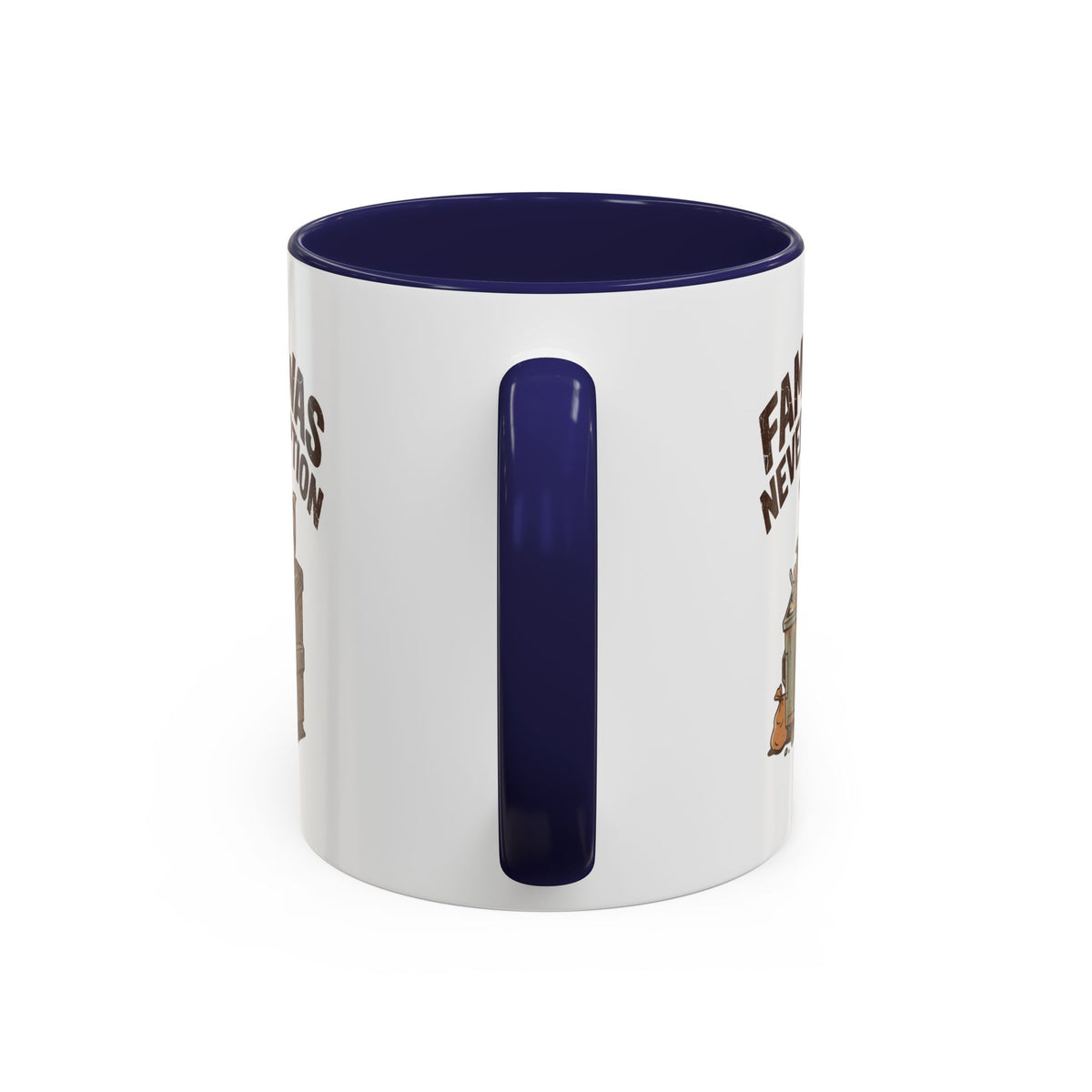Funny And Witty "Famine Was Never An Option" Accent Coffee Mug (11, 15oz)