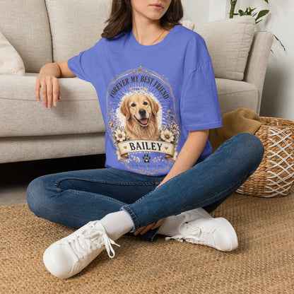 Forever My Best Friend Memorial Dog T-Shirt — Personalized Pet Tribute Tee