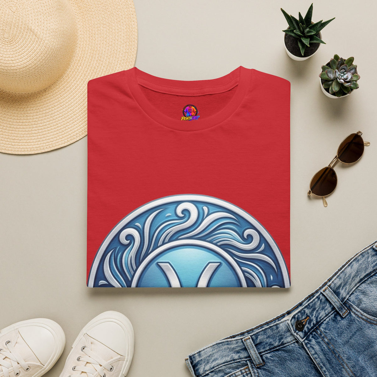 Pisces Zodiac T-Shirt – Blue Water Sign Astrology Tee