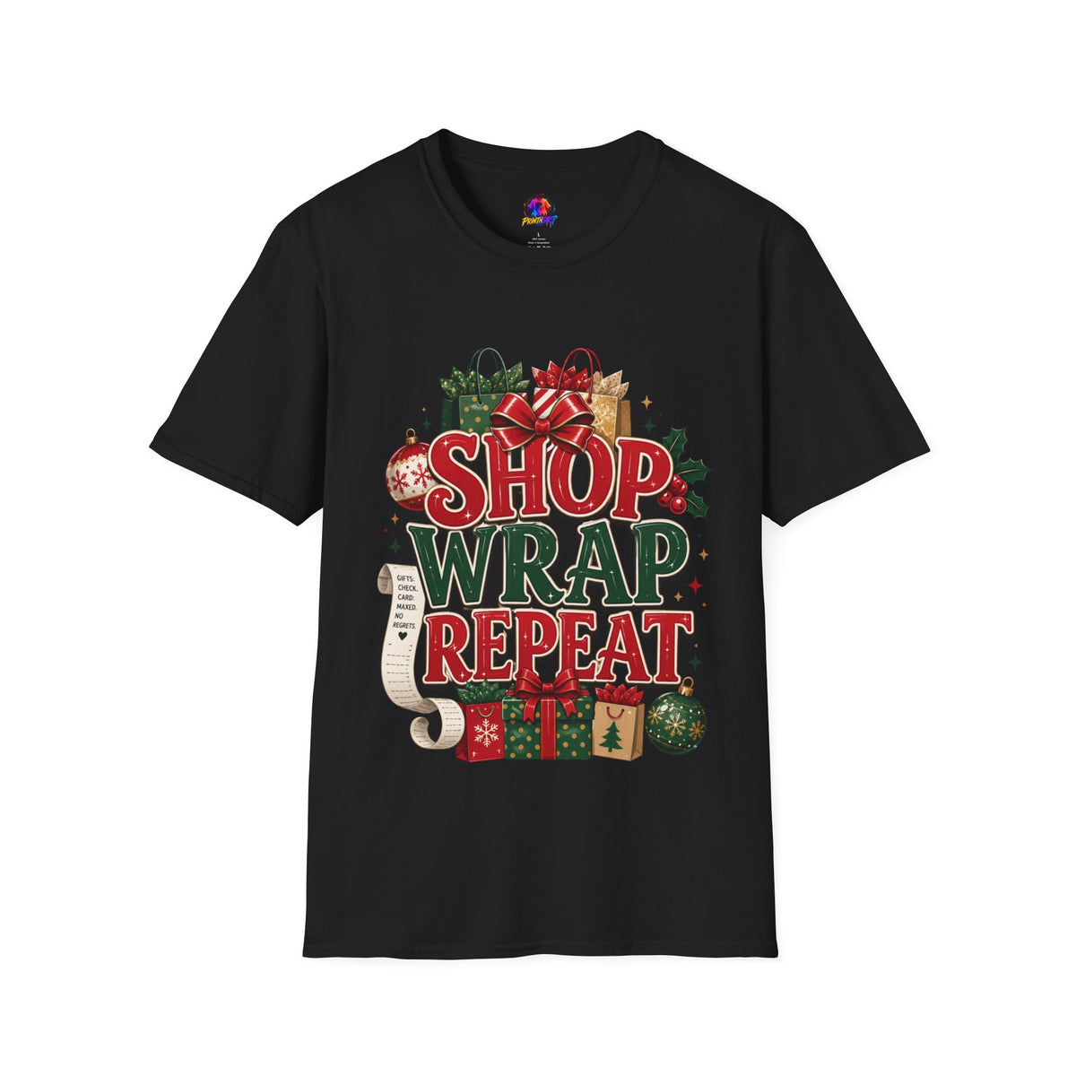 Christmas 'Shop Wrap Repeat' T-Shirt