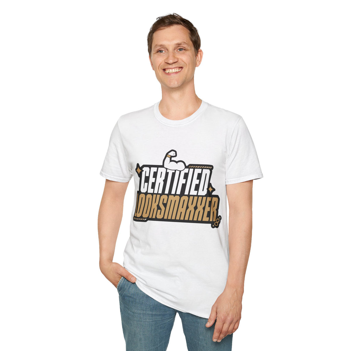 Certified Looksmaxxer T-Shirt — Funny Fitness & Glow-Up Tee - Trending Now - August 2026
