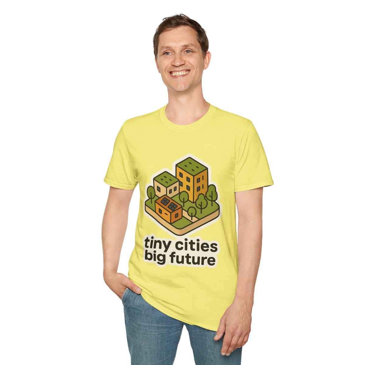 Tiny Cities Big Future T-Shirt — Eco Urbanism Graphic Tee - Trending Now - September 2026