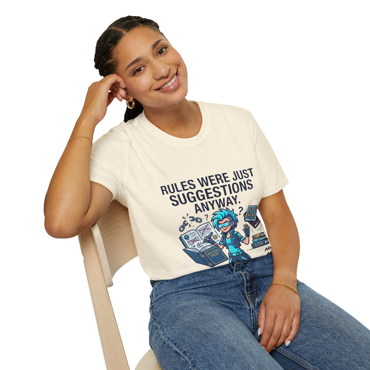 Aquarius Zodiac T‑Shirt — "Rules Were Just Suggestions Anyway" Graphic Tee