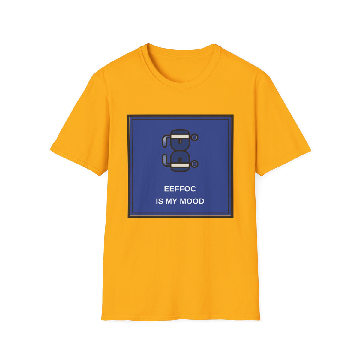 T‑Shirt — 'BeeFoc Is My Mood' Blue Robot Graphic Tee - Trending Now - August 2026