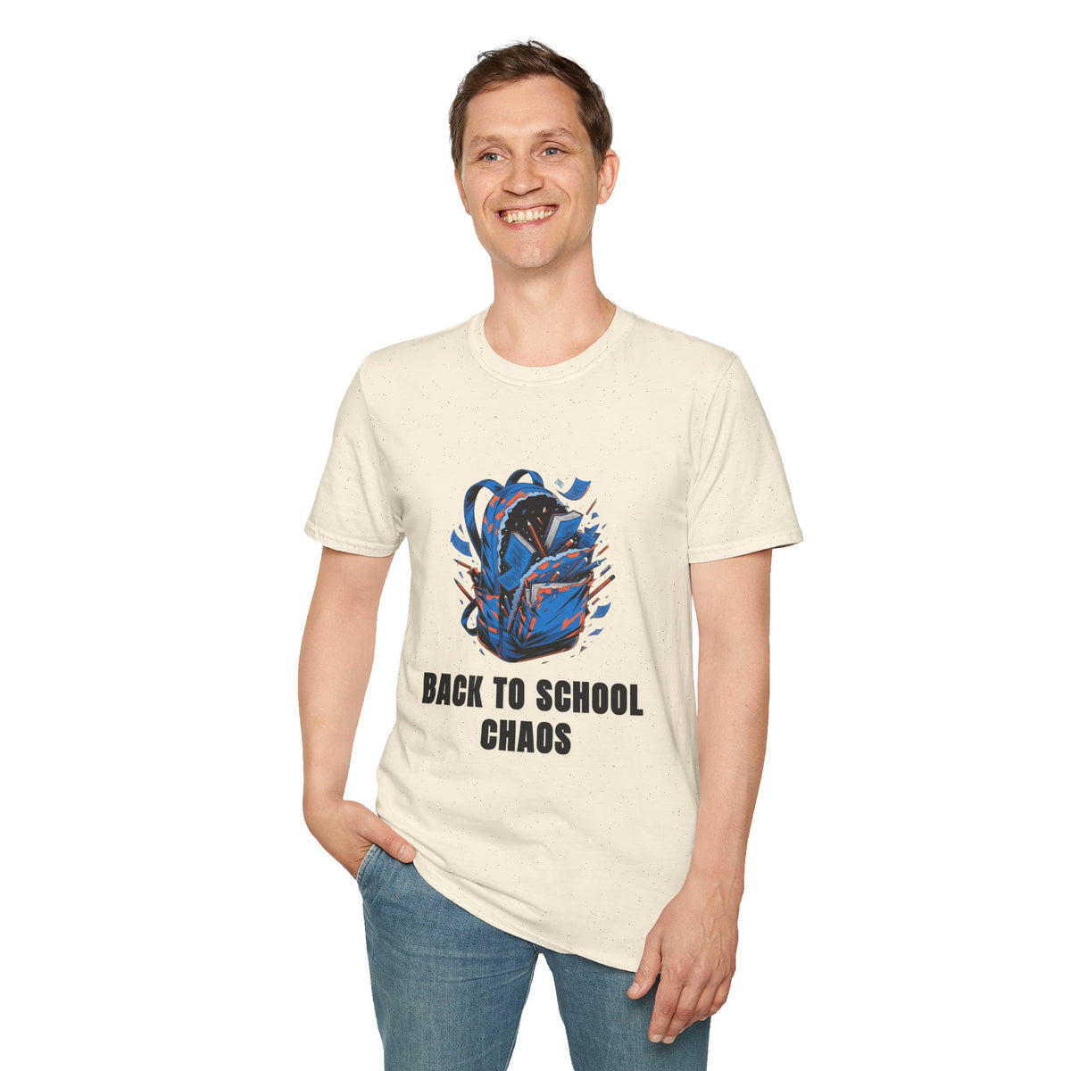 Back to School Chaos T-Shirt — Graphic Backpack Design - Trending Now - August 2026