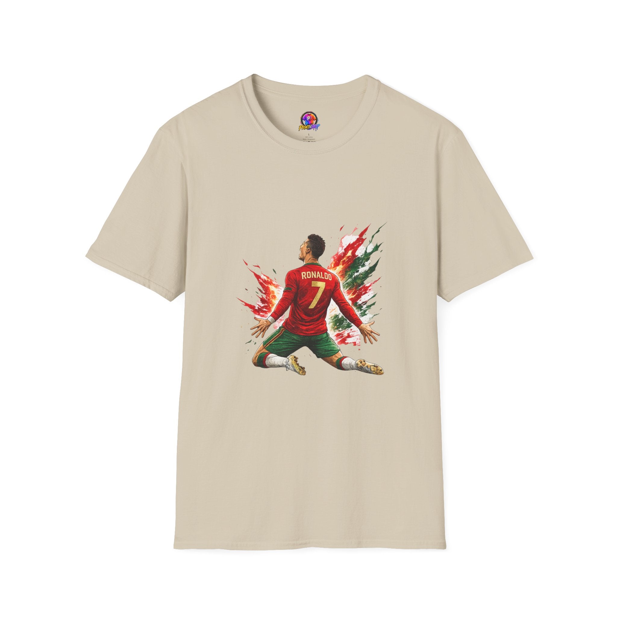 Portugal Soccer Player #7 Graphic T‑Shirt — Dynamic Portugal Fan Tee
