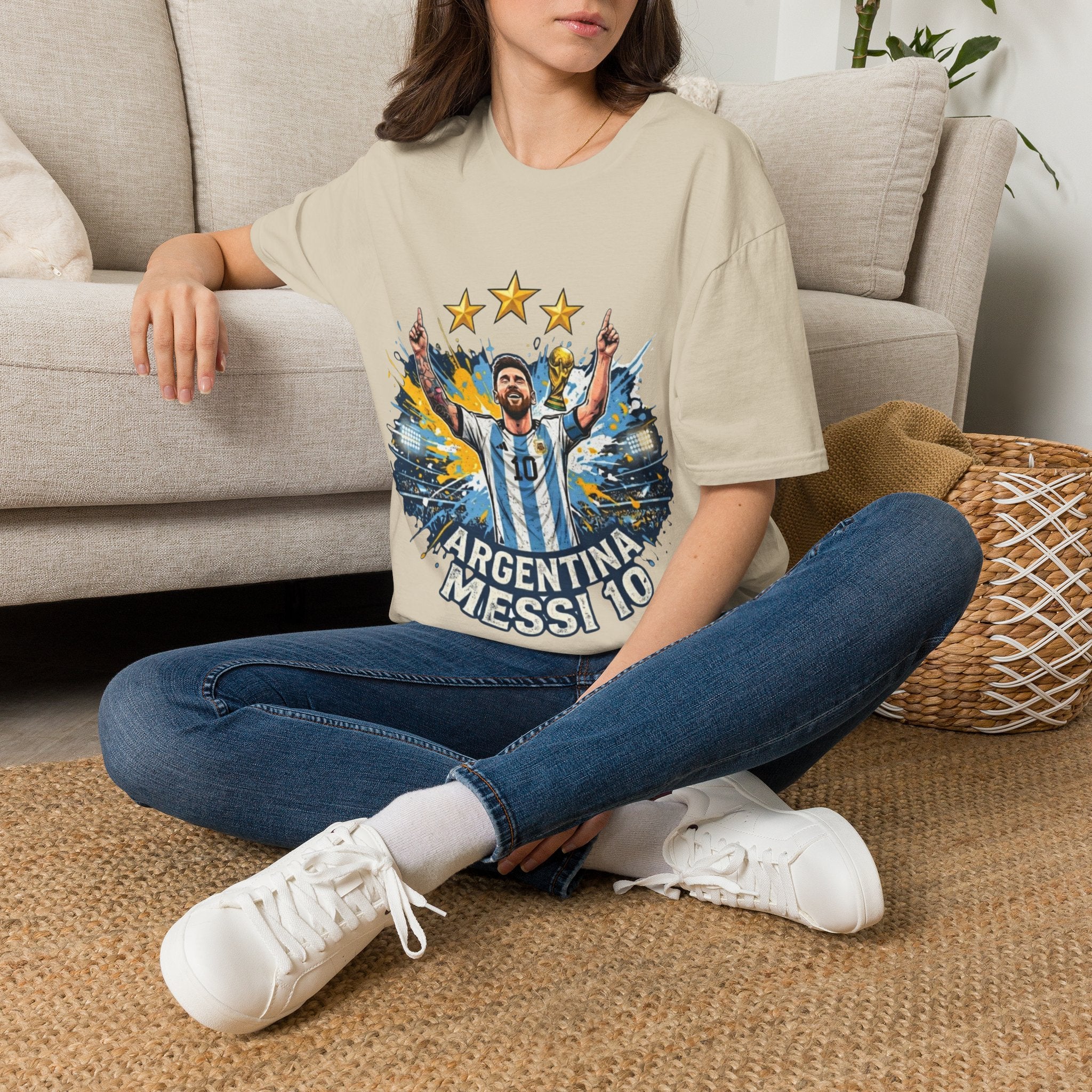 Argentina Messi Soccer T‑Shirt — World Cup Champion Fan Tee