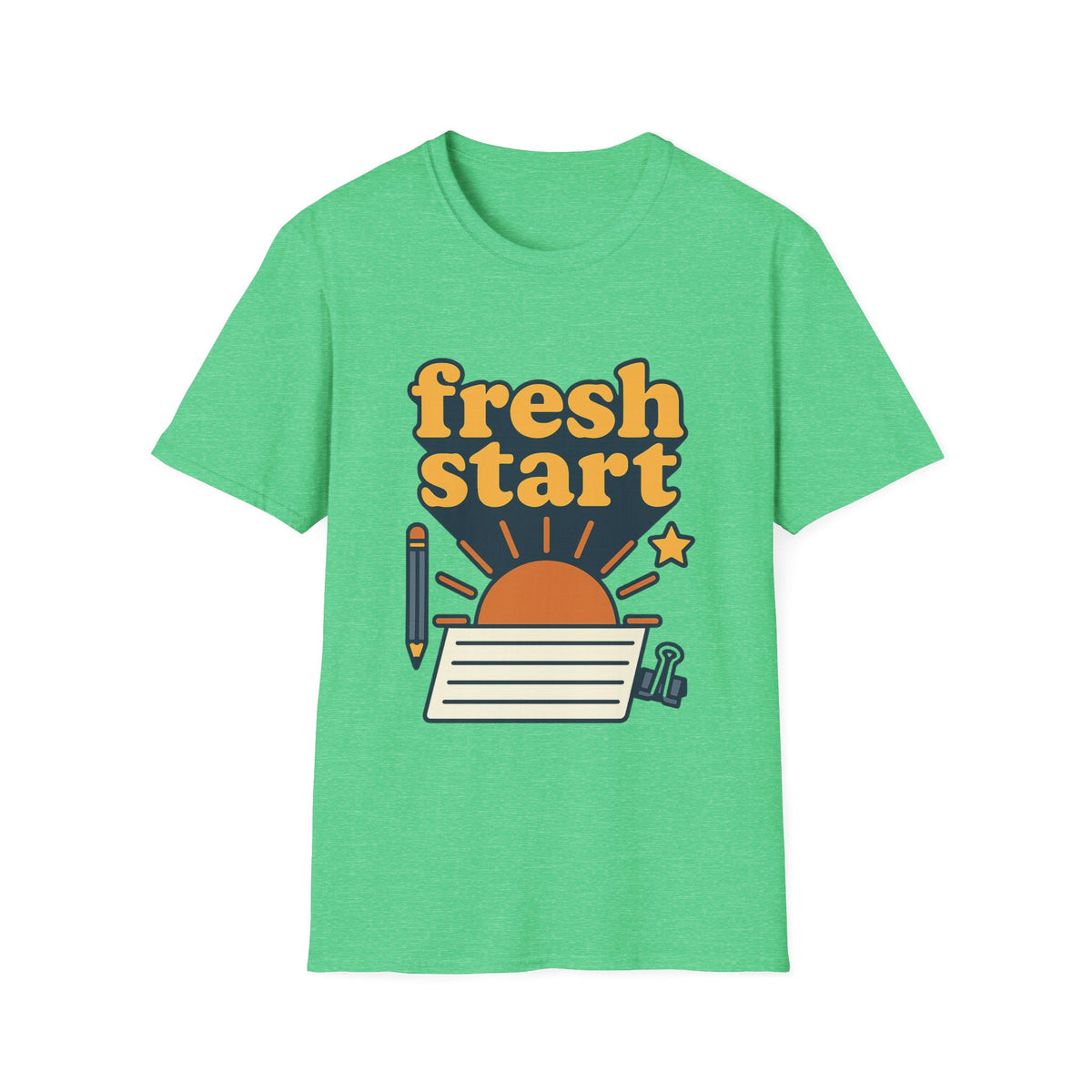 Fresh Start T-Shirt – Retro Sunrise Graphic  - Trending Now - August 2026