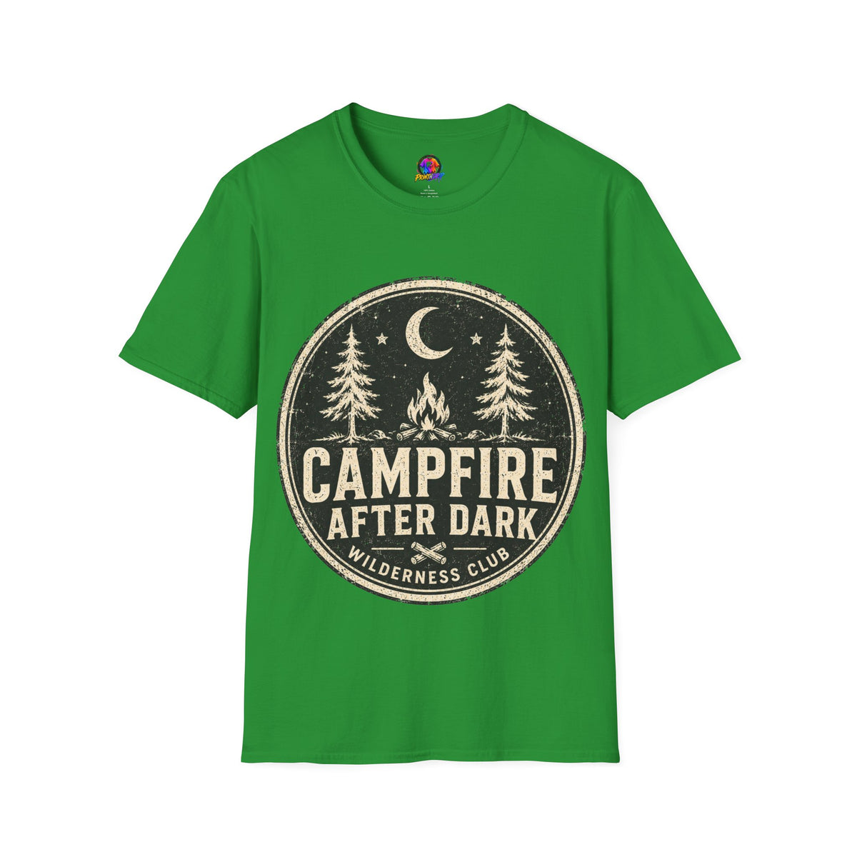 Campfire After Dark Tee — Vintage Wilderness Camping T-Shirt