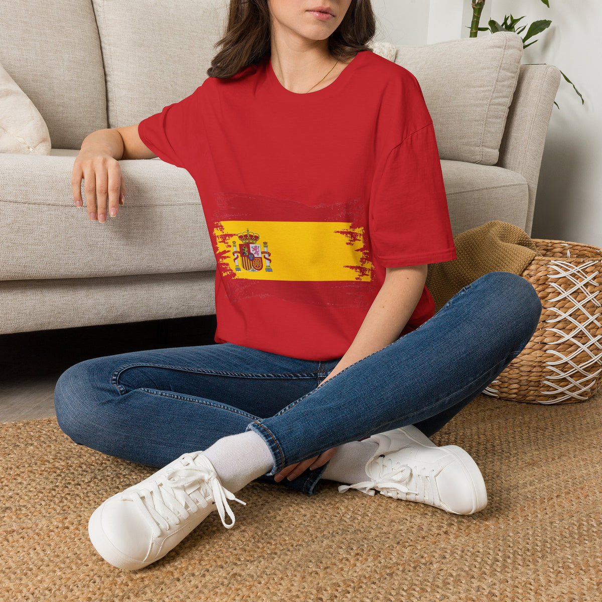 Spain Flag T-Shirt — Distressed Spanish Flag Graphic Tee
